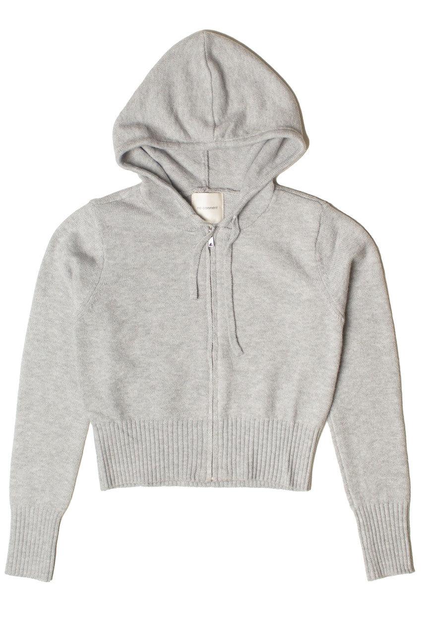 Crop Zip Up Hoodie Sweater Product Image