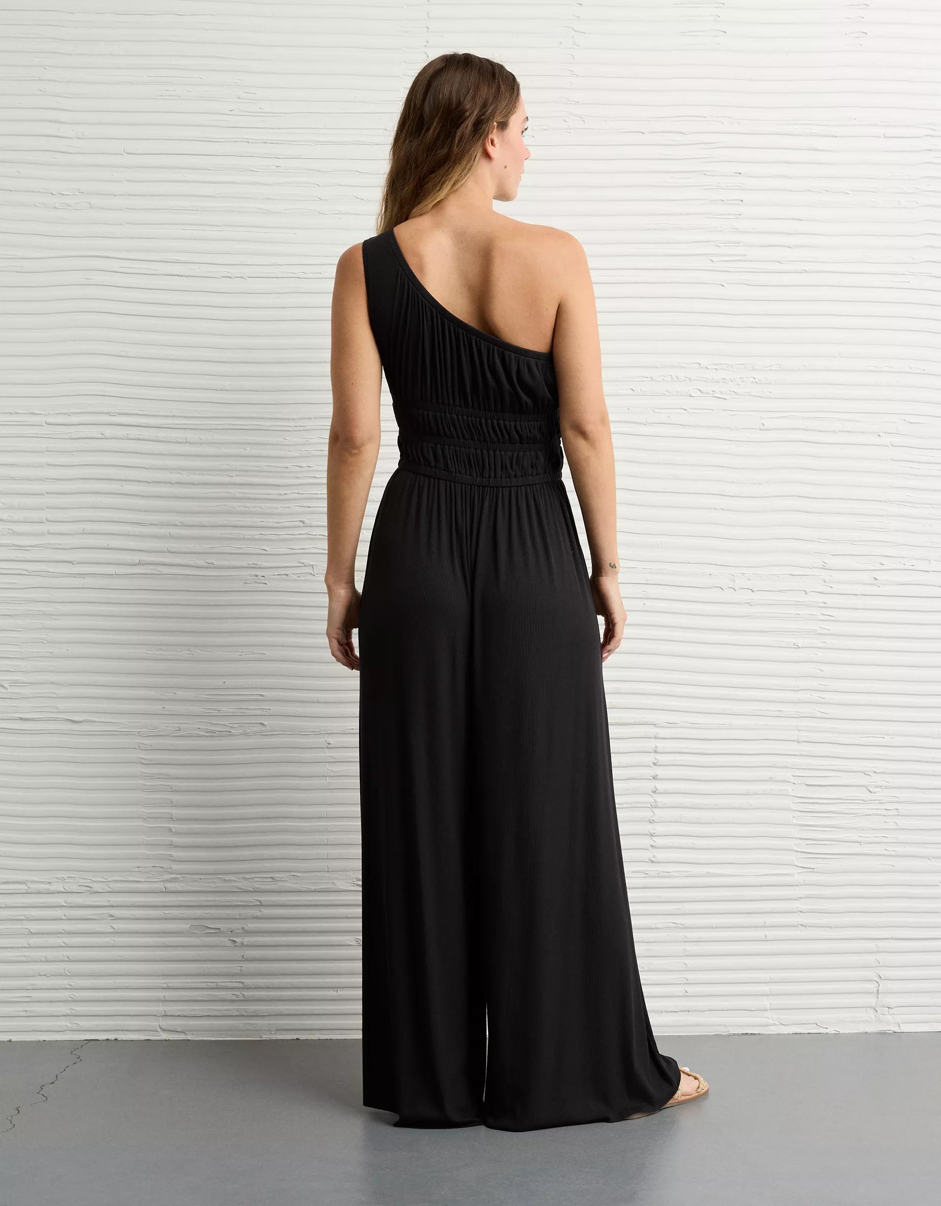 AE Knit One Shoulder Jumpsuit Product Image