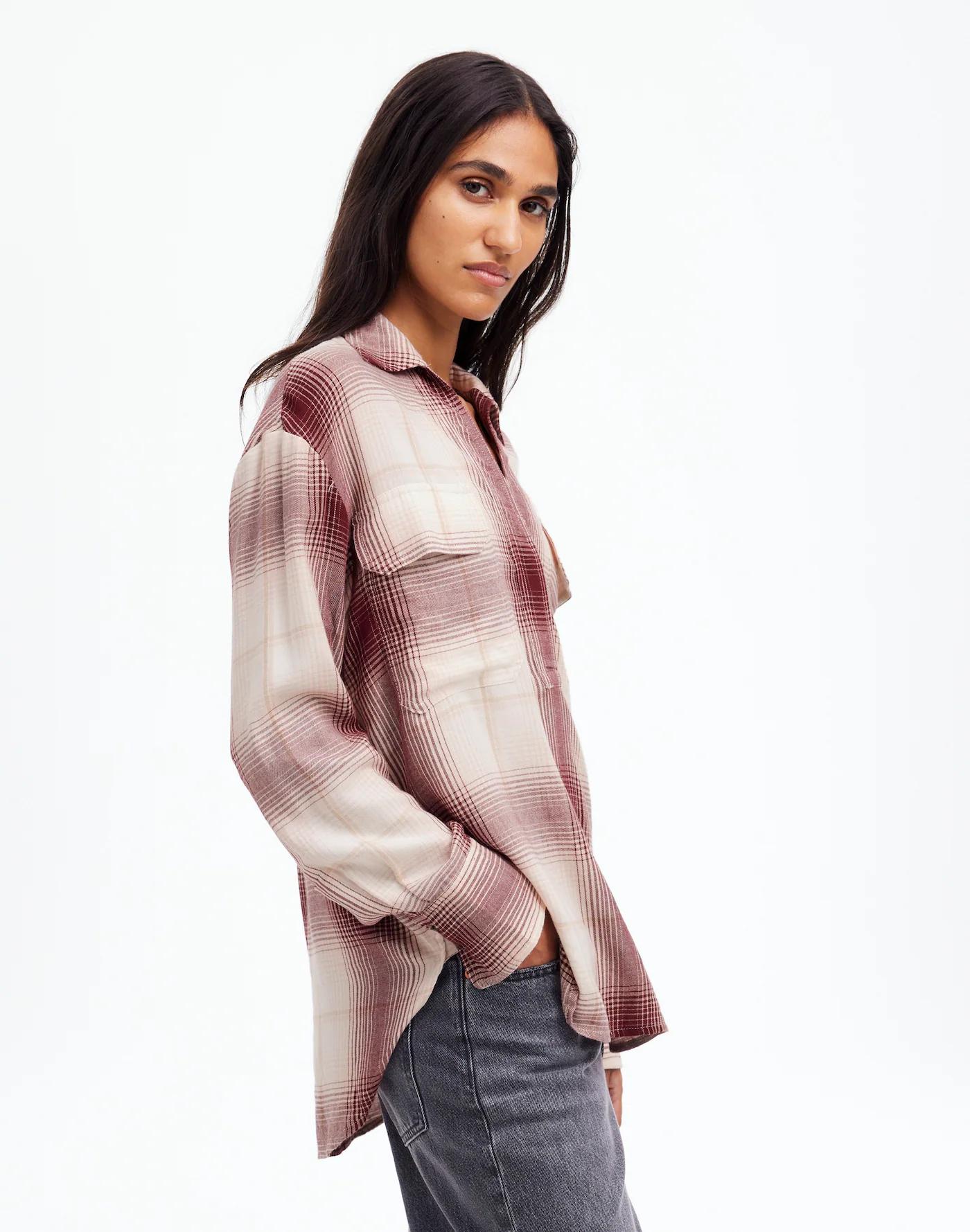 Popover Shirt in Plaid Product Image