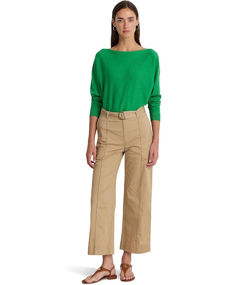 Floral Stretch Cotton Boatneck Tee Product Image