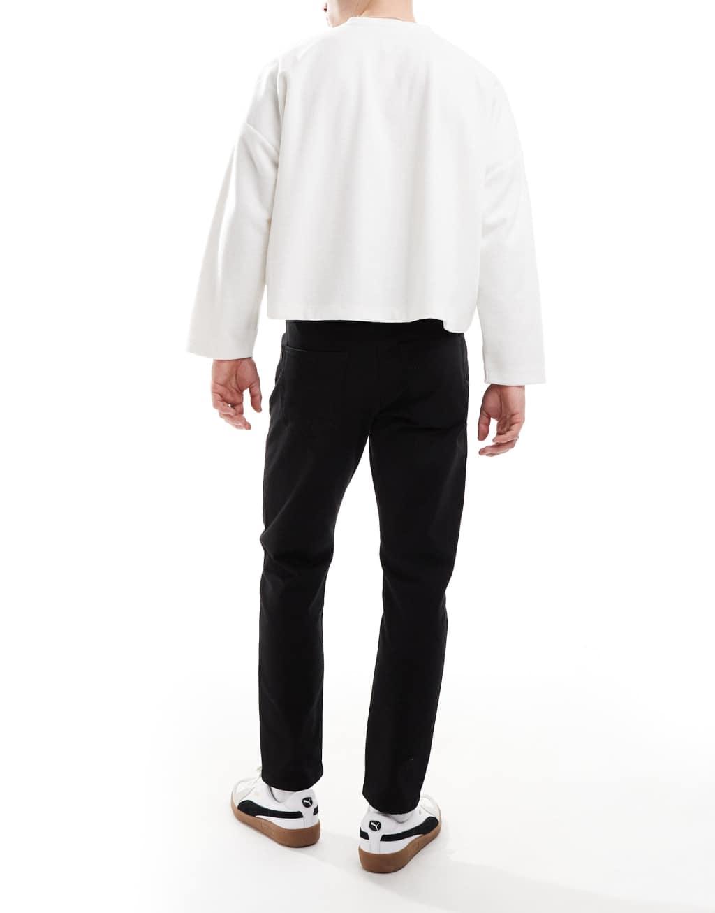 Calvin Klein Jeans dad jeans in black wash Product Image