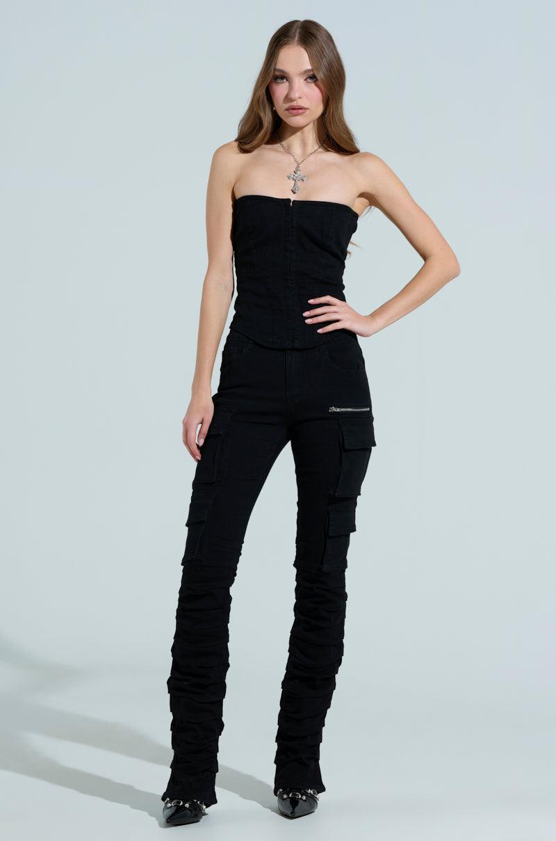 DOUBLE VISION VINTAGE WASH DENIM PANT Product Image