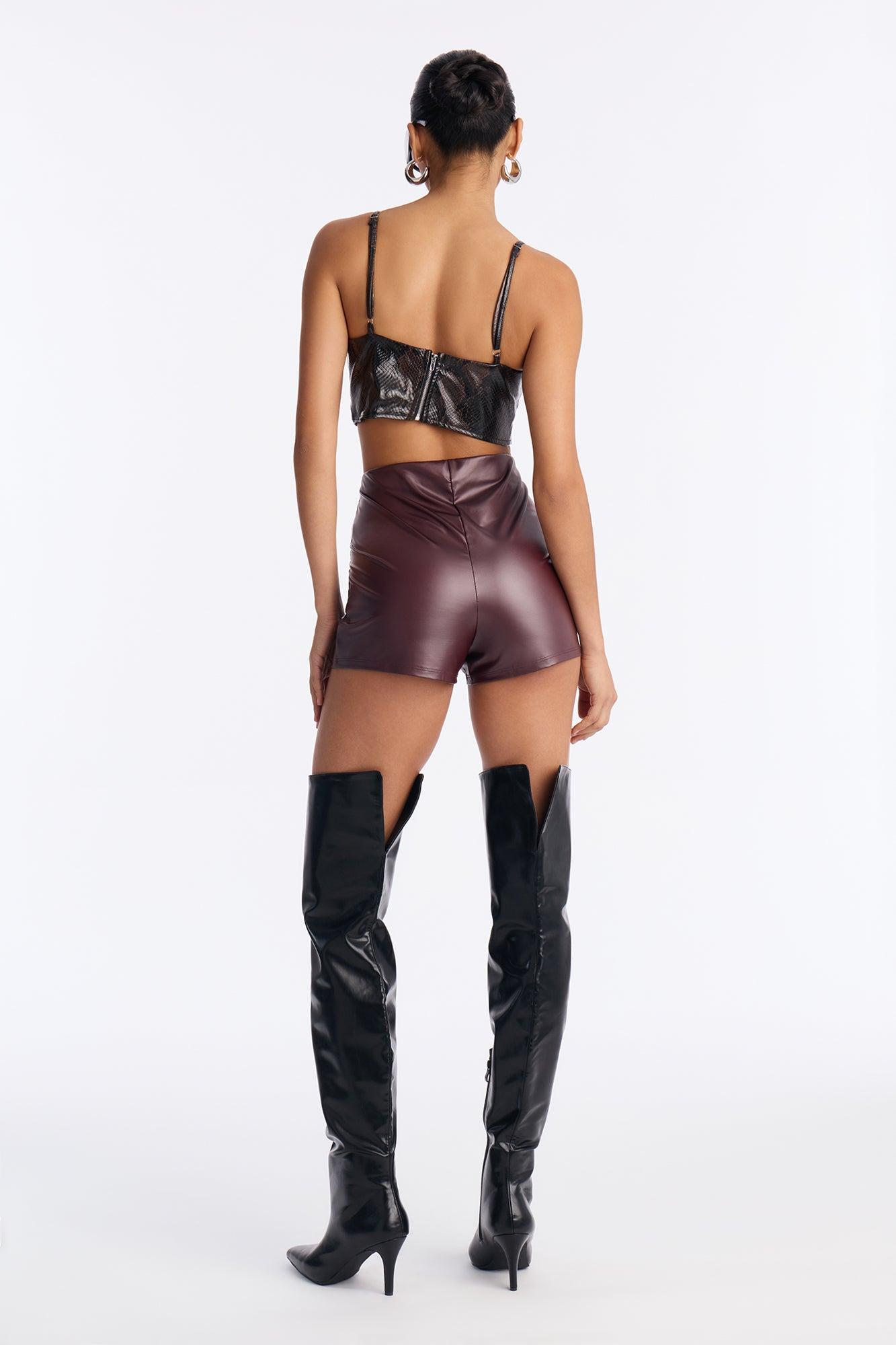 Look My Way Booty Short - Chocolate Female Product Image