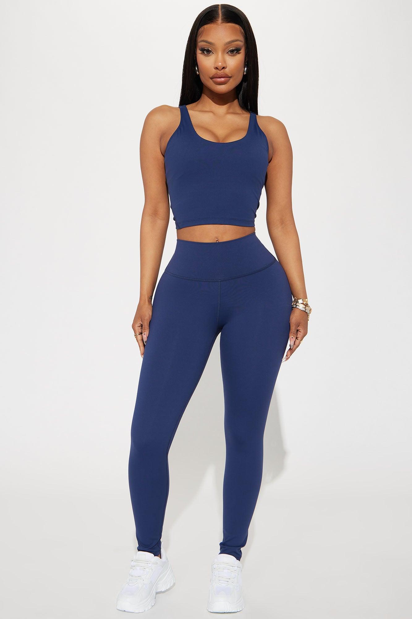 Get Right Active Leggings - Navy Product Image