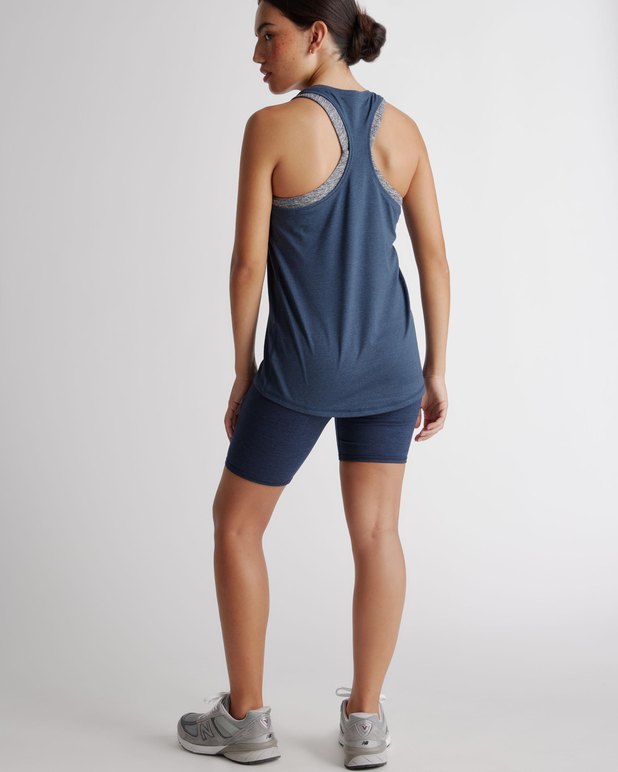 Quince | Women's Flowknit Breeze Racerback Tank Top Recycled Poly with Stretch Product Image