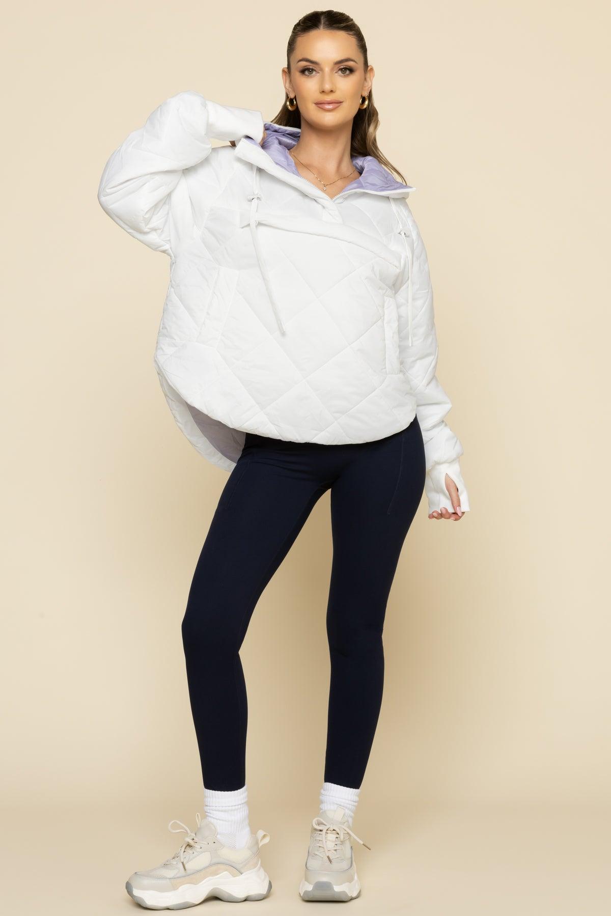 Pillow Packable Puffer Jacket - White Product Image