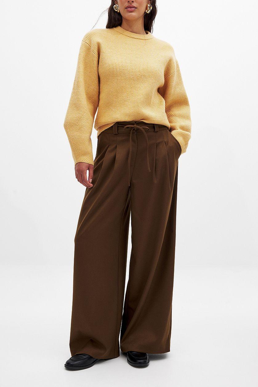 Wide Leg High Waist Trousers Product Image