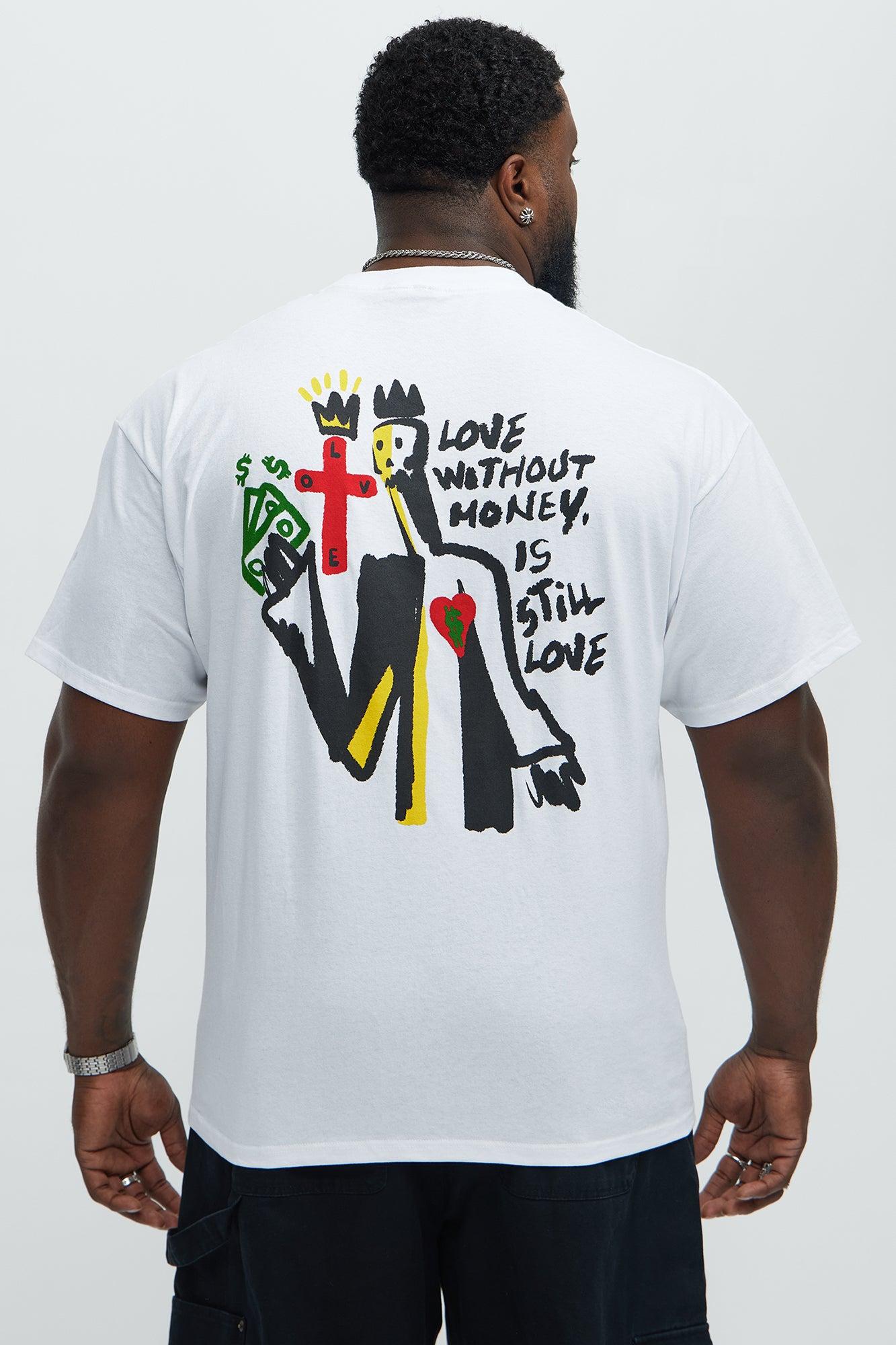 Love Over Money Short Sleeve Tee - White Product Image
