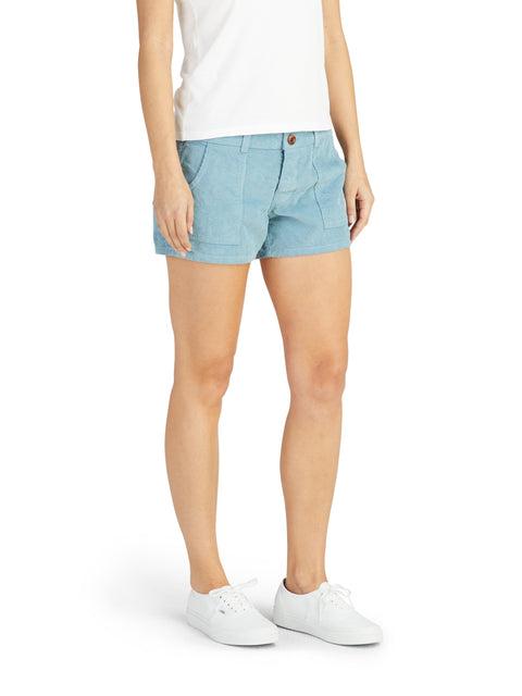 Women's Classic Corduroy Shorts - Light Blue Product Image