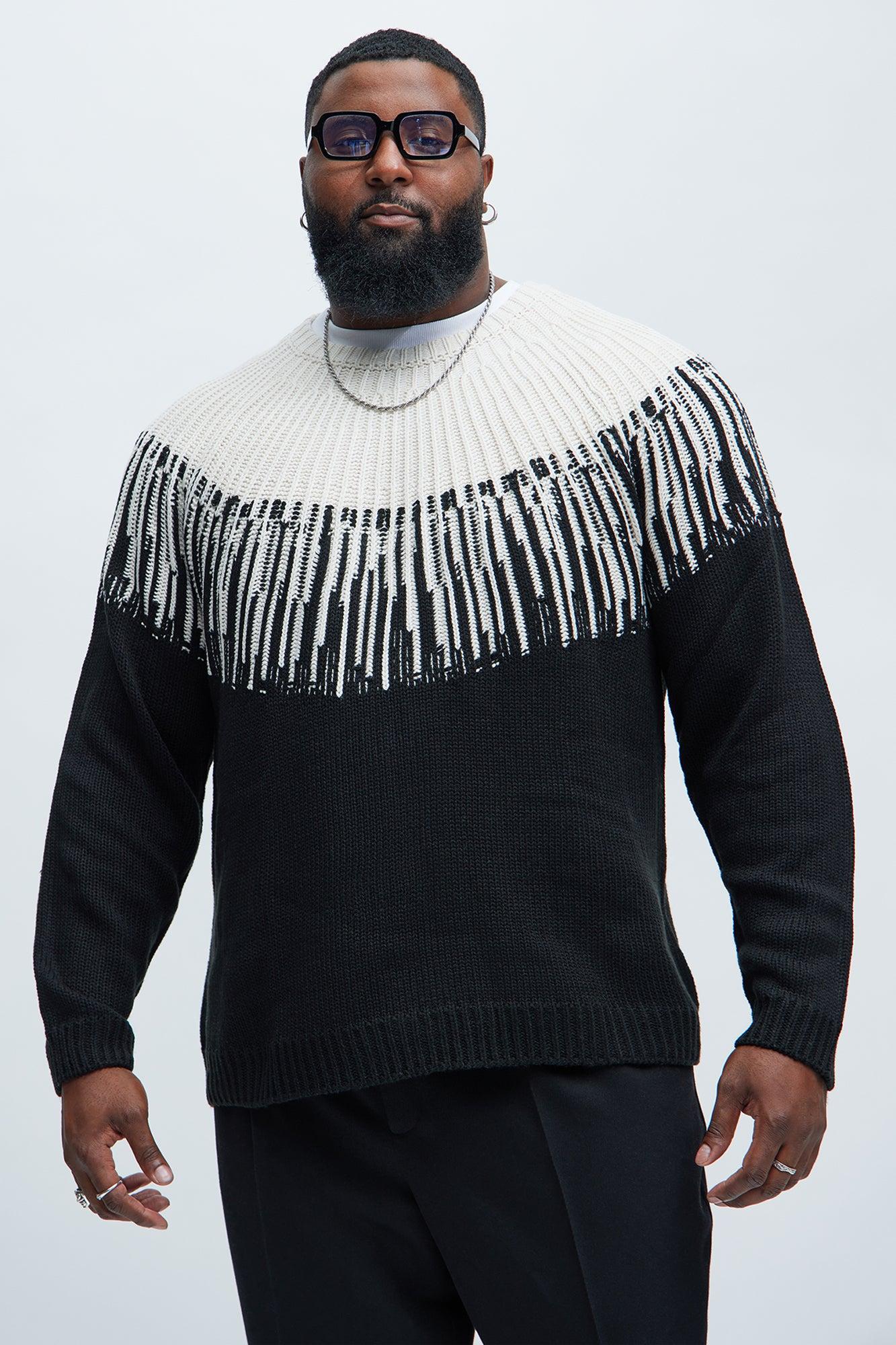 Radiant Crewneck Sweater - Black/combo Male Product Image