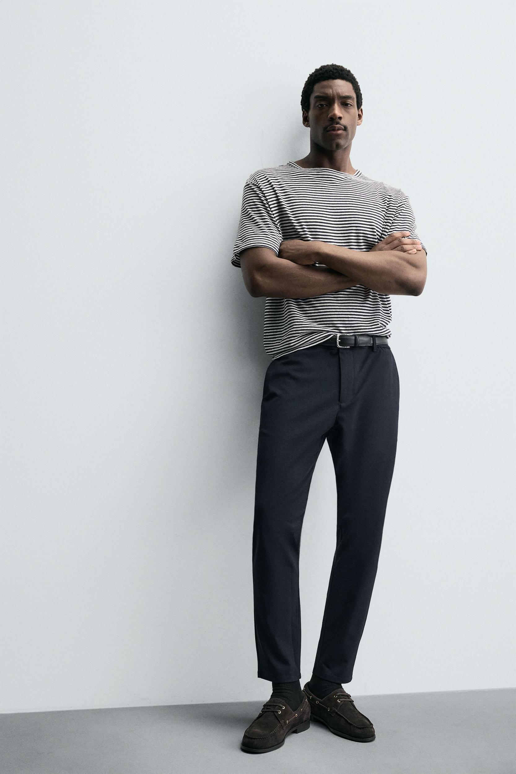 SLIM FIT STRETCH PANTS Product Image