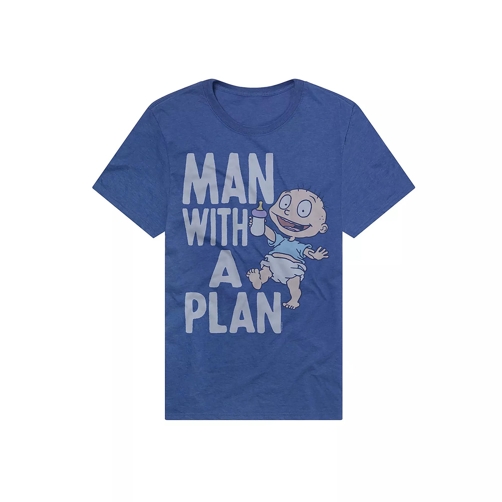 Men's Rugrats Man With A Plan Graphic Tee, Size: XXL, Royal Product Image