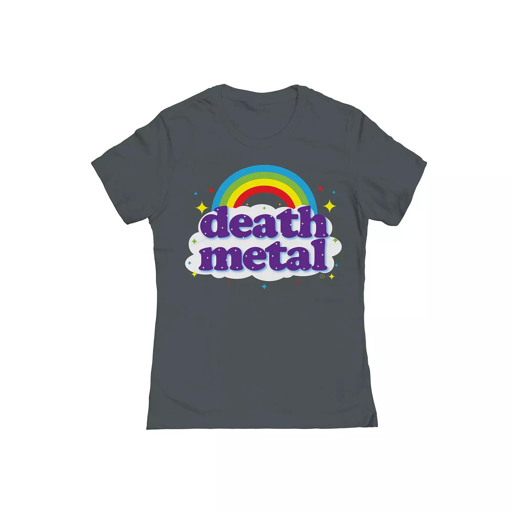 Junior's Death Metal 01 Graphic Tee, Girl's, Size: XXL, Heavy Grey Product Image