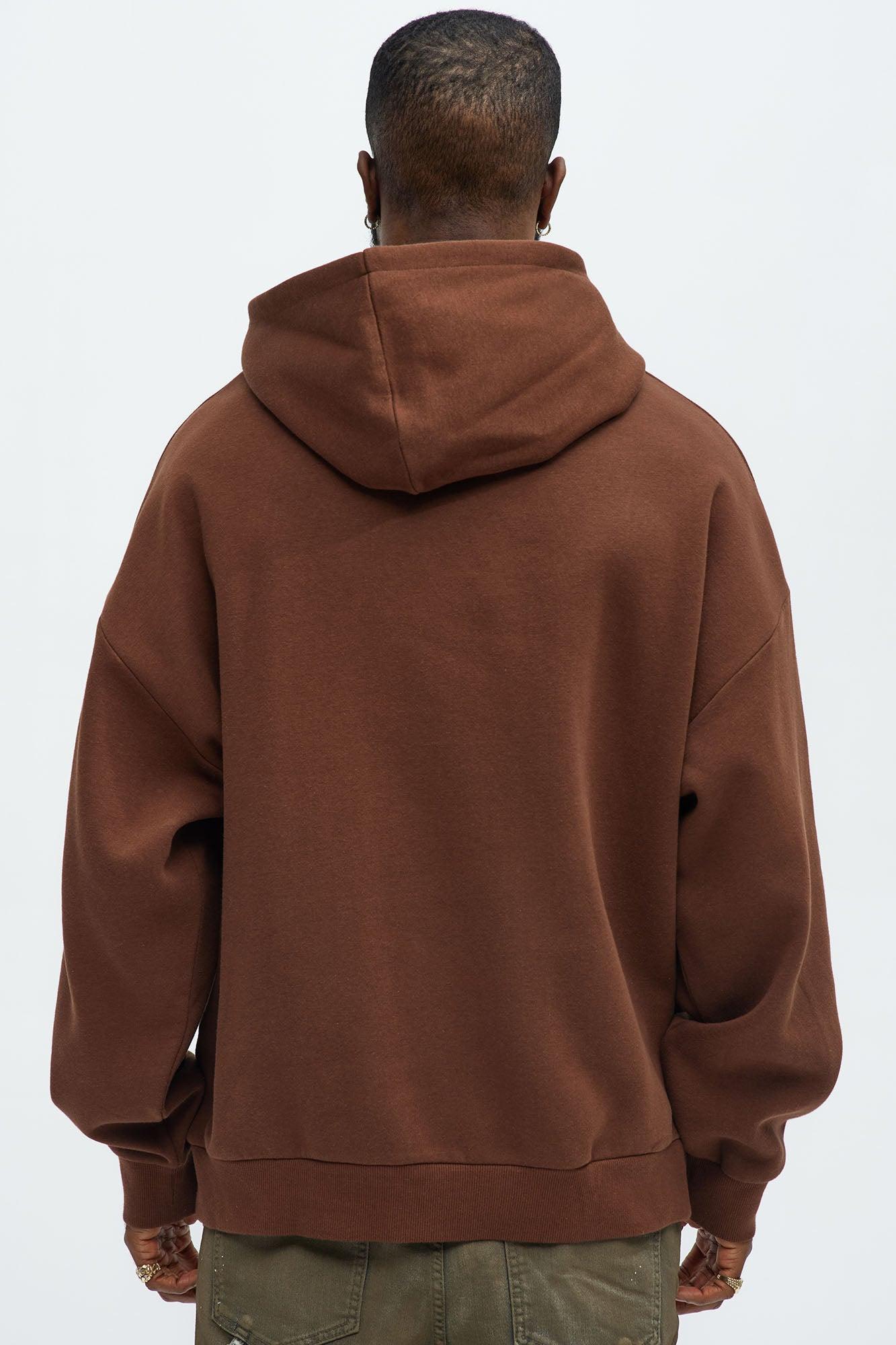 Tyson All Bones Oversized Hoodie - Brown Product Image