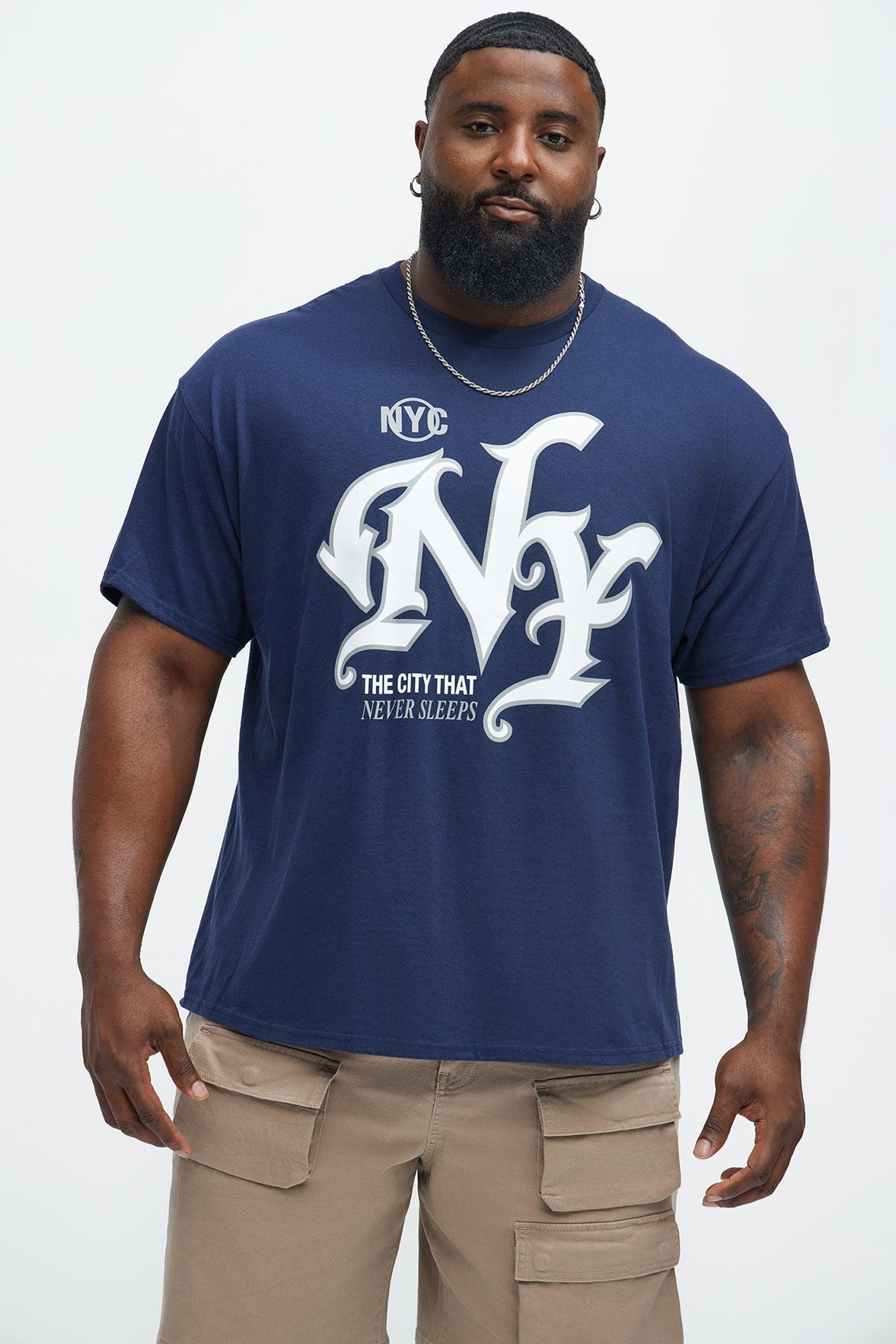 NY Never Sleeps Short Sleeve Tee - Navy Product Image