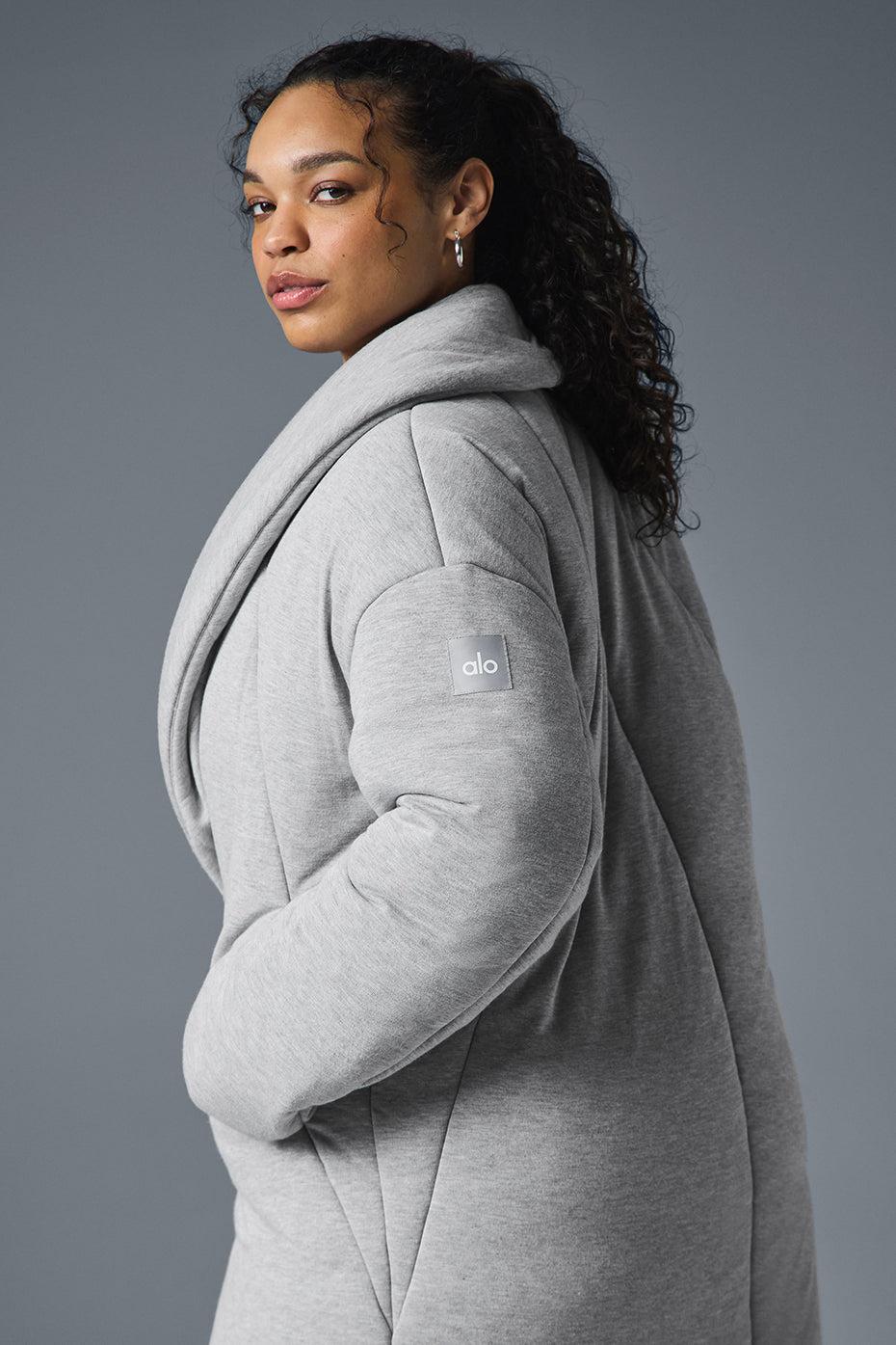 Quilted Perfection Puffer - Athletic Heather Grey Product Image