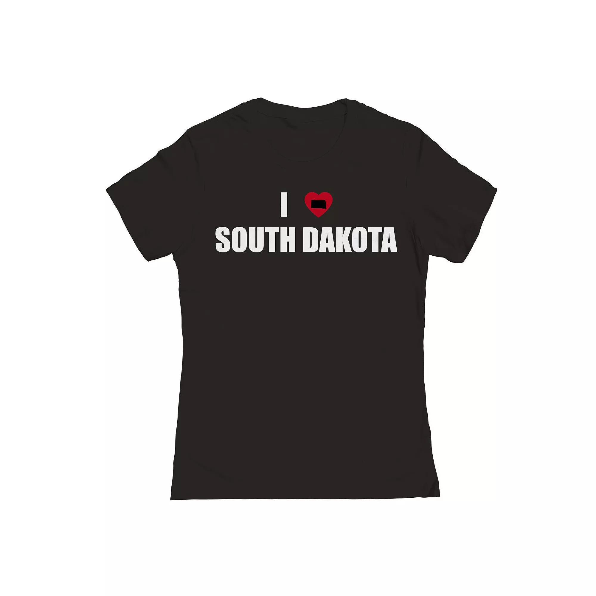 Junior's I Heart South Dakota Graphic Tee, Women's,  Product Image