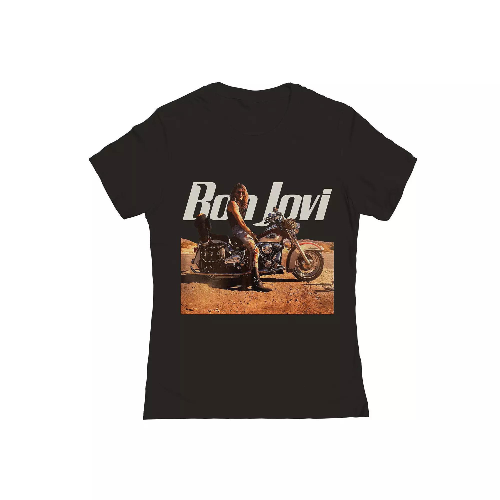 Junior's Bon Jovi Wanted Graphic Tee, Girl's,  Product Image