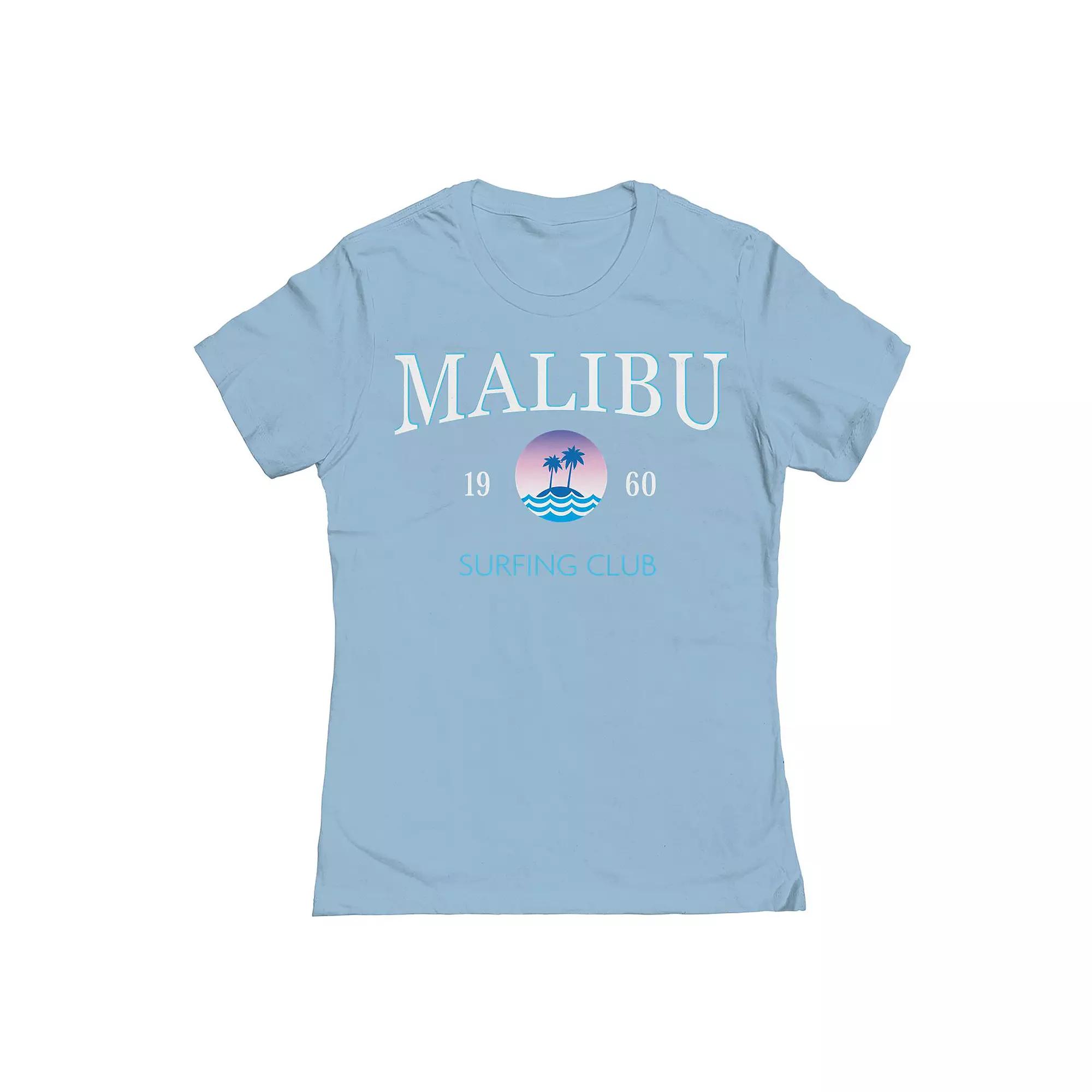 Junior's Surfing Club 1 Womens Graphic Tee, Girl's, Size: XL, Powder Blue Product Image