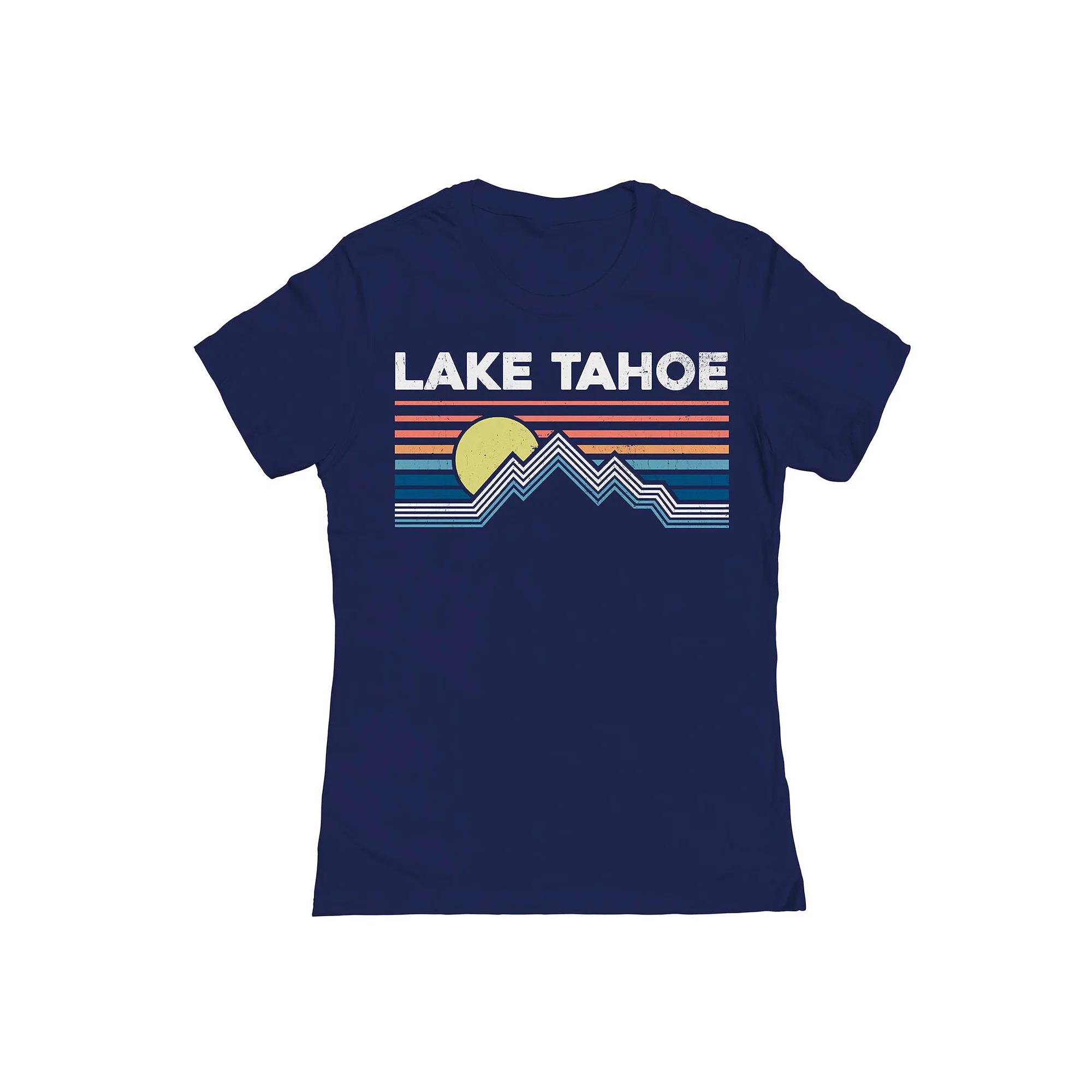 Junior's Lake Tahoe 1 Womens Graphic Tee, Girl's, Size: Large, Blue Product Image