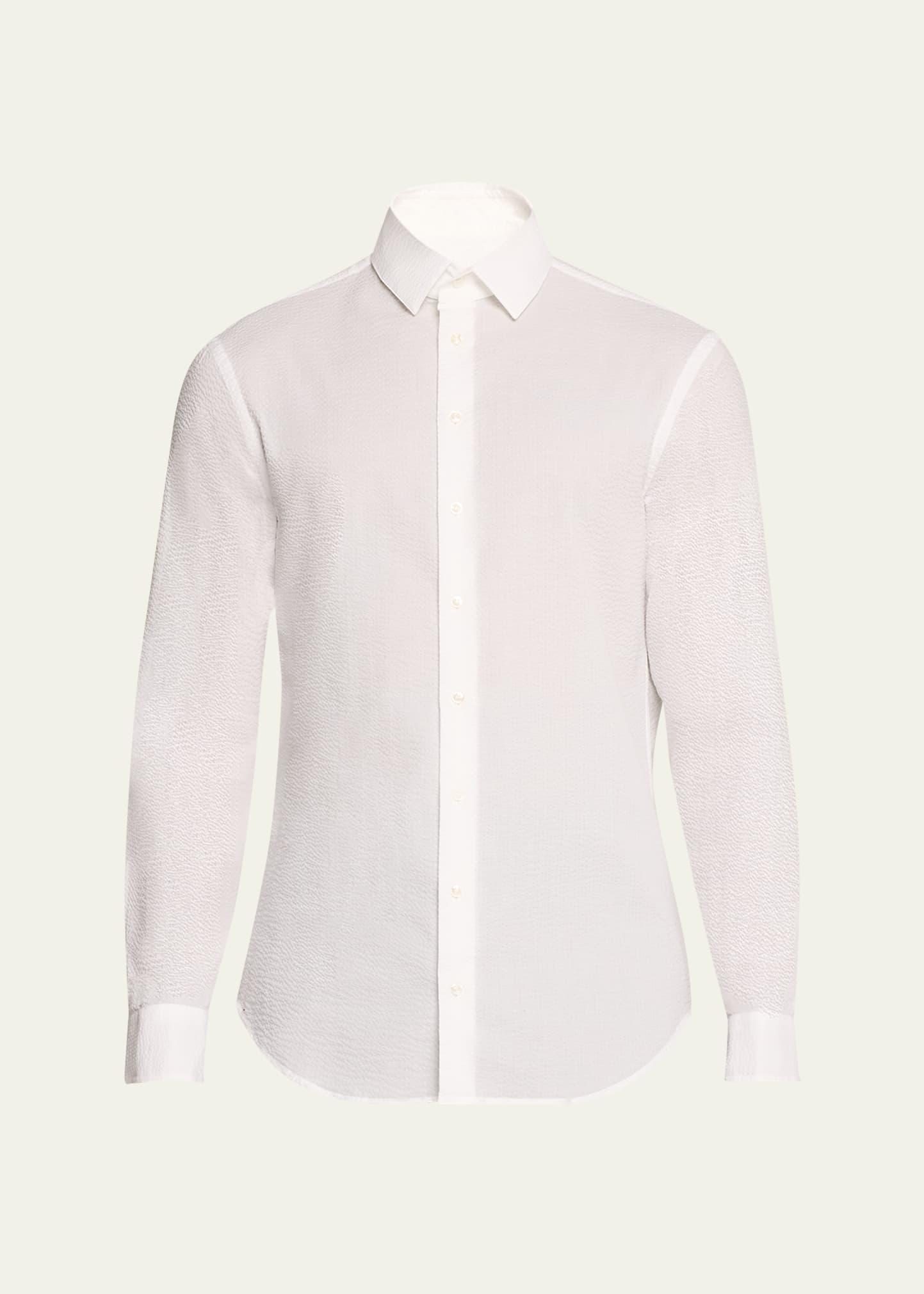 Mens Seersucker Sport Shirt Product Image