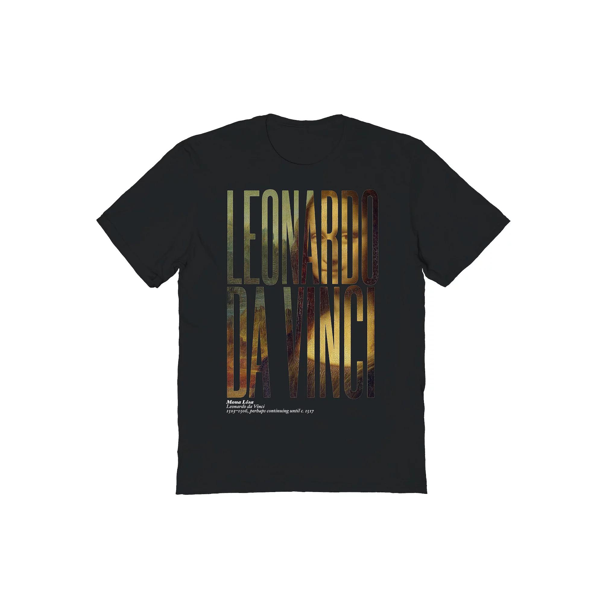 Men's Da Vinci Mask Graphic Tee, Size: XXL, Black Product Image