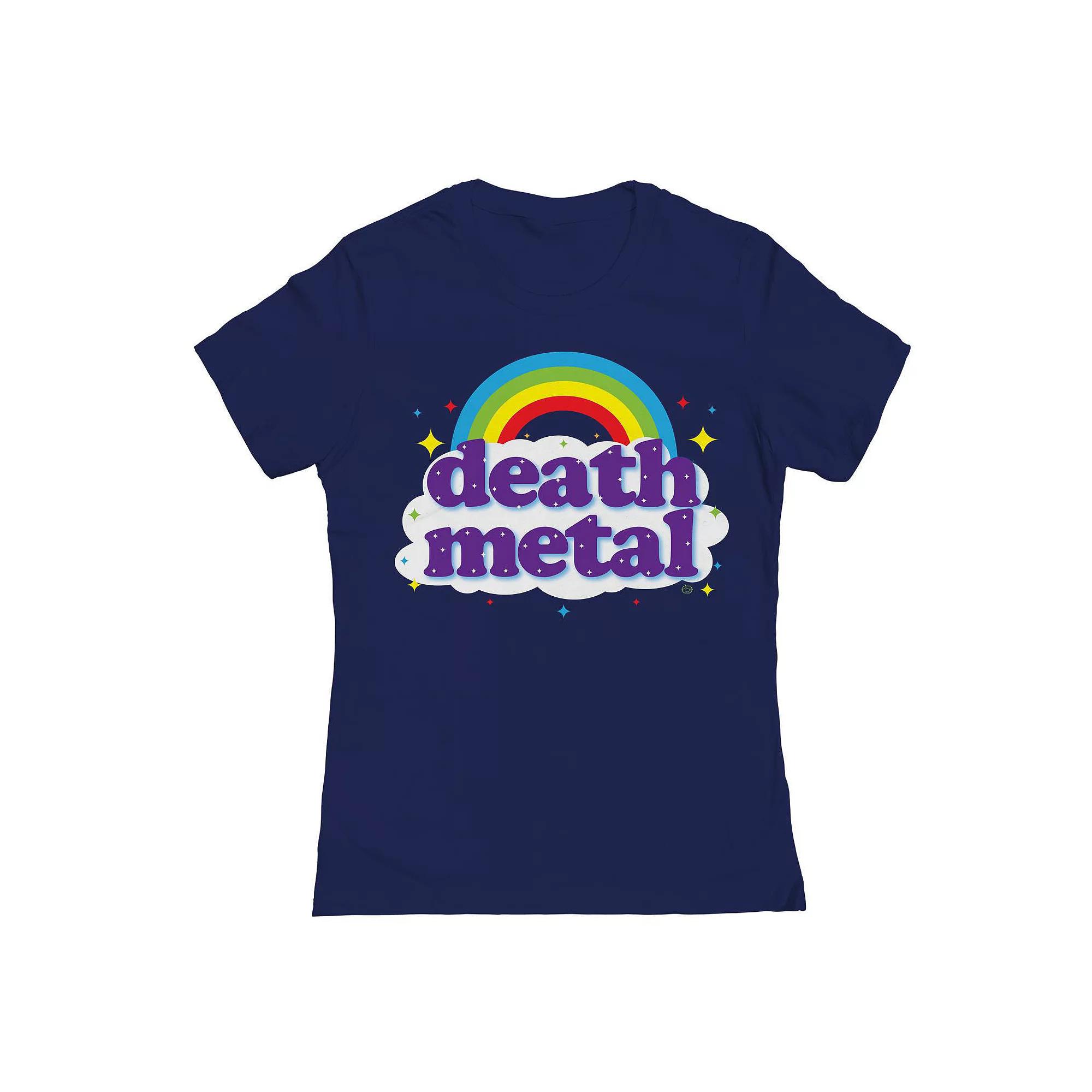 Junior's Death Metal 01 Graphic Tee, Girl's, Size: XXL, Heavy Grey Product Image