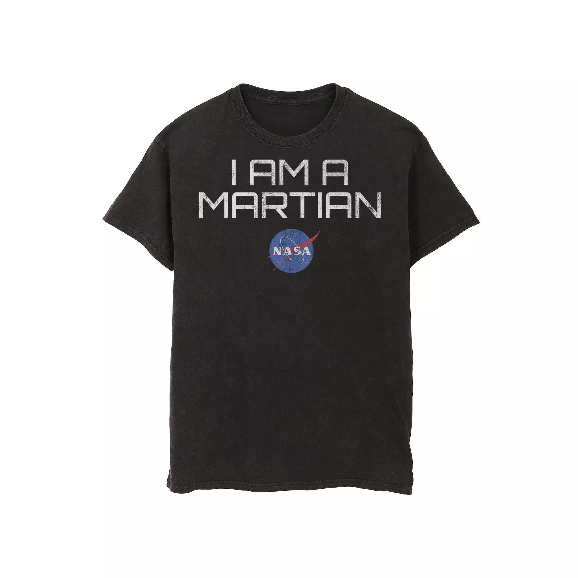 Men's NASA I Am A Martian With Logo Graphic Tee, Size: 3XL, Black Product Image