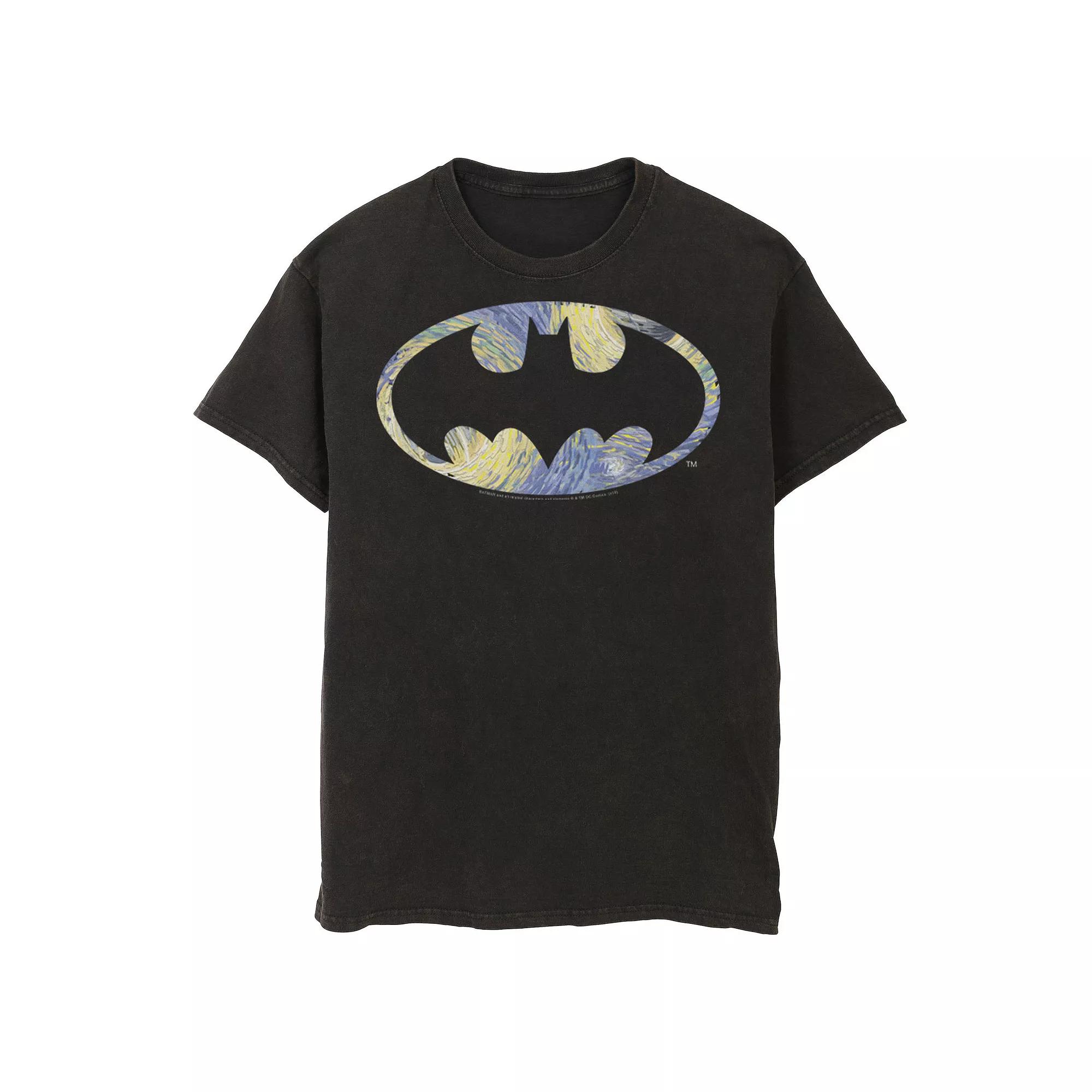 Men's DC Comics Batman Starry Night Logo Tee,  Product Image