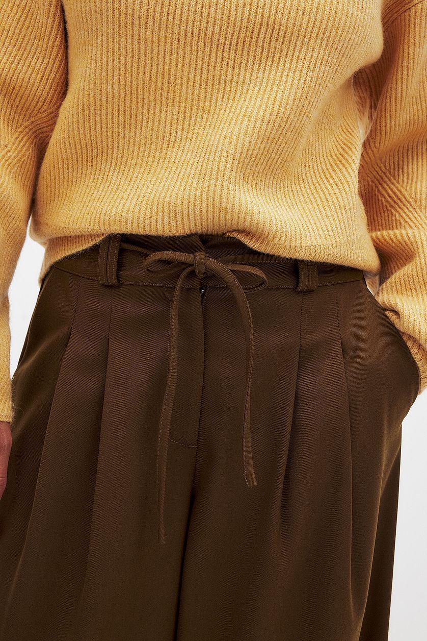 Wide Leg High Waist Trousers Product Image