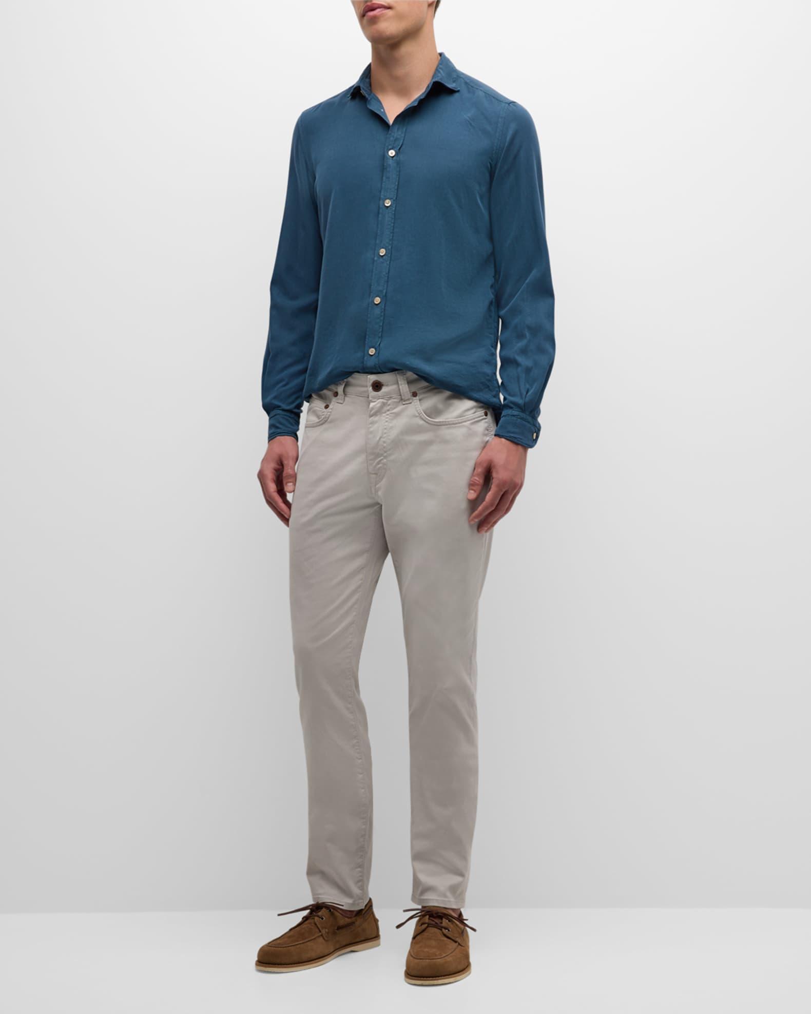 Men's Garment-Washed Lyocell Sport Shirt Product Image