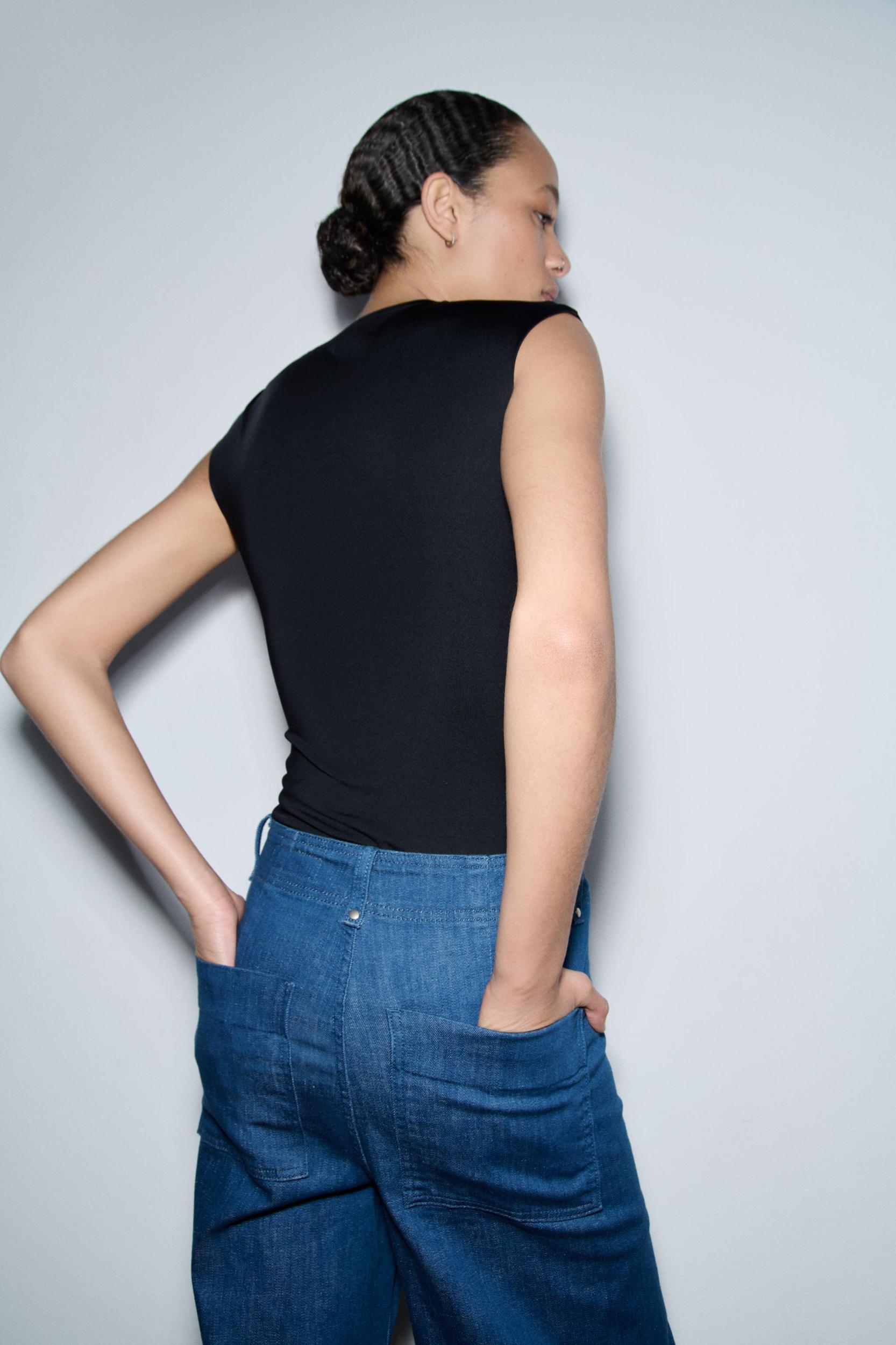 ZW COLLECTION HIGH WAIST WIDE LEG JEANS Product Image