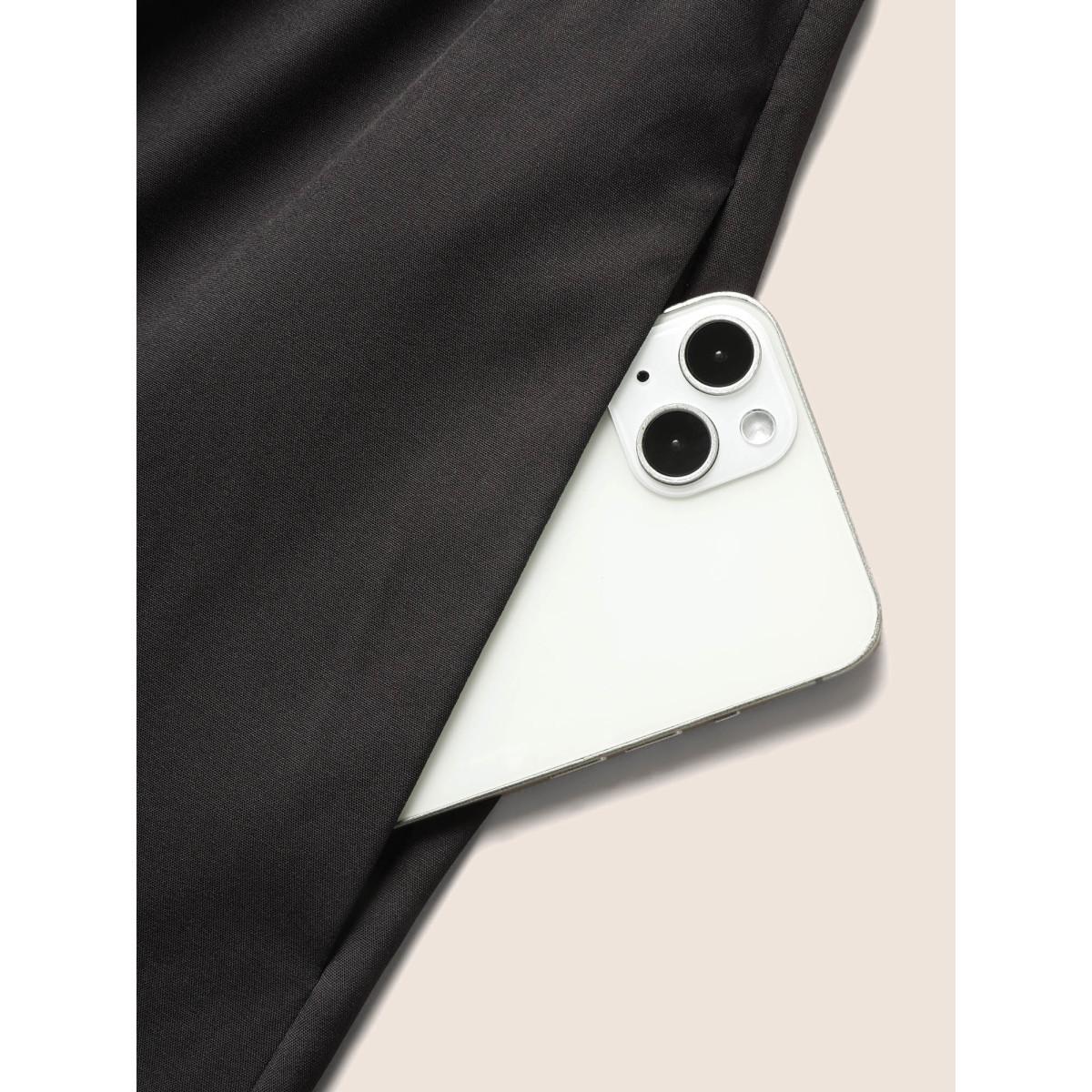 Plus Size Black Lily Print Frill Trim Tie Knot Jumpsuit Women Elegant Sleeveless Round Neck Everyday Loose Jumpsuits BloomChic 28/5X Product Image