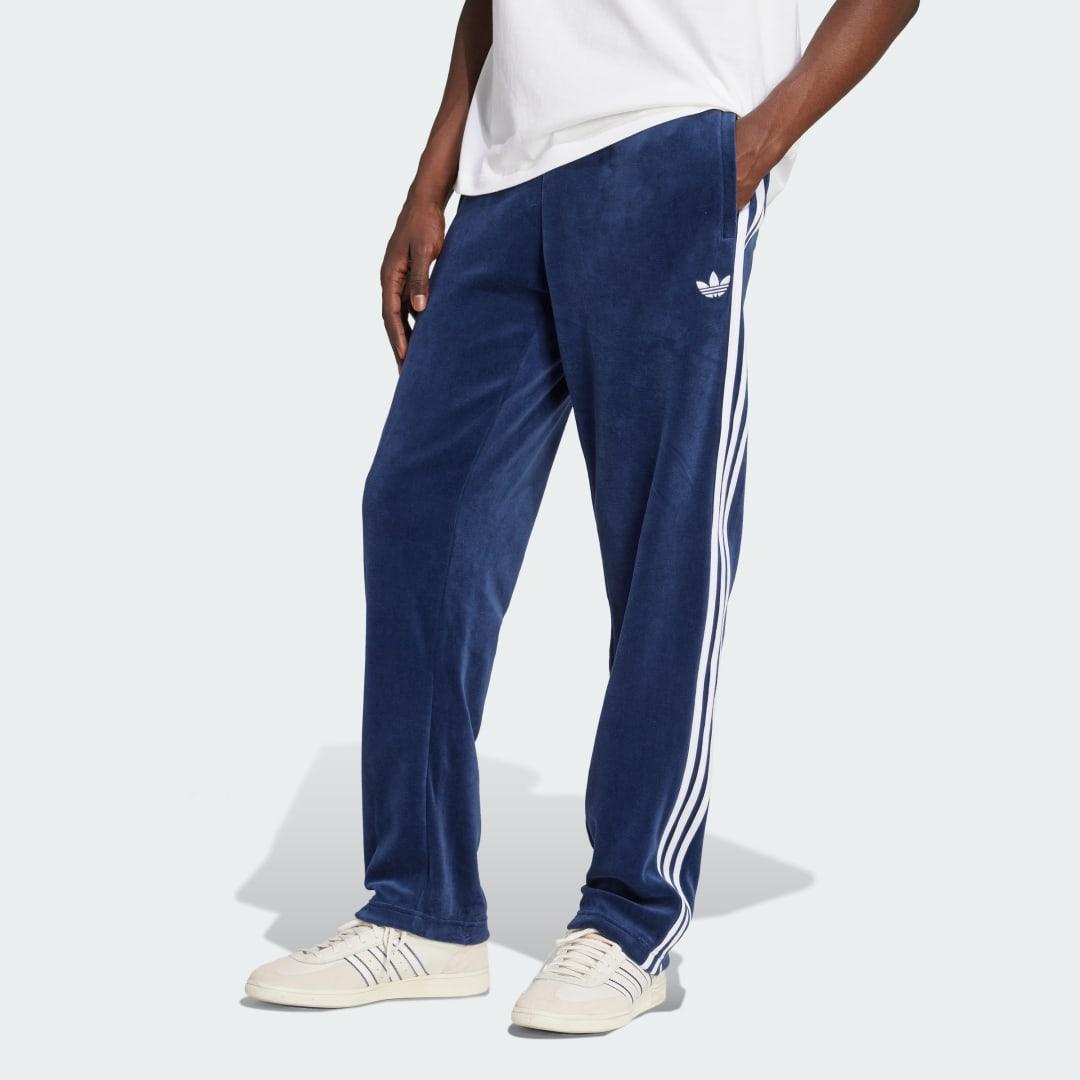 adidas SST Adicolor Velour Track Pants Black XL Mens Product Image