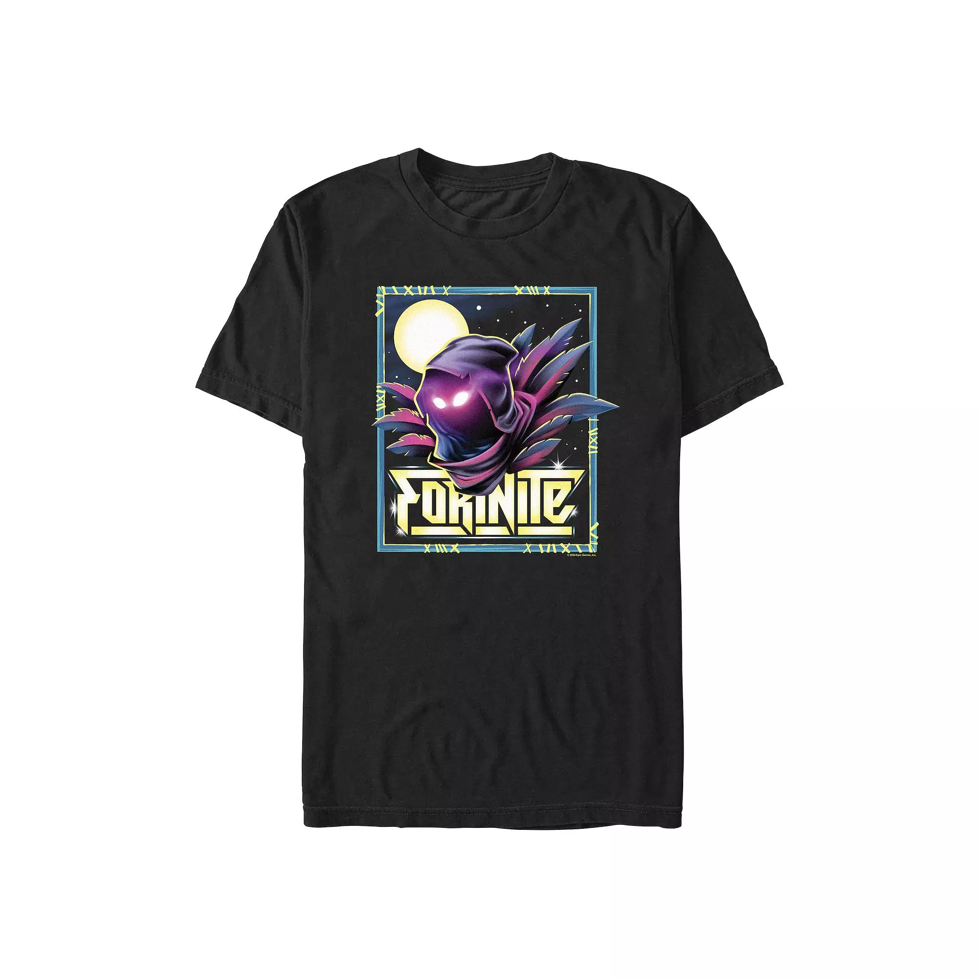 Men's Fortnite Raven Glowing Eyes Graphic Tee,  Product Image