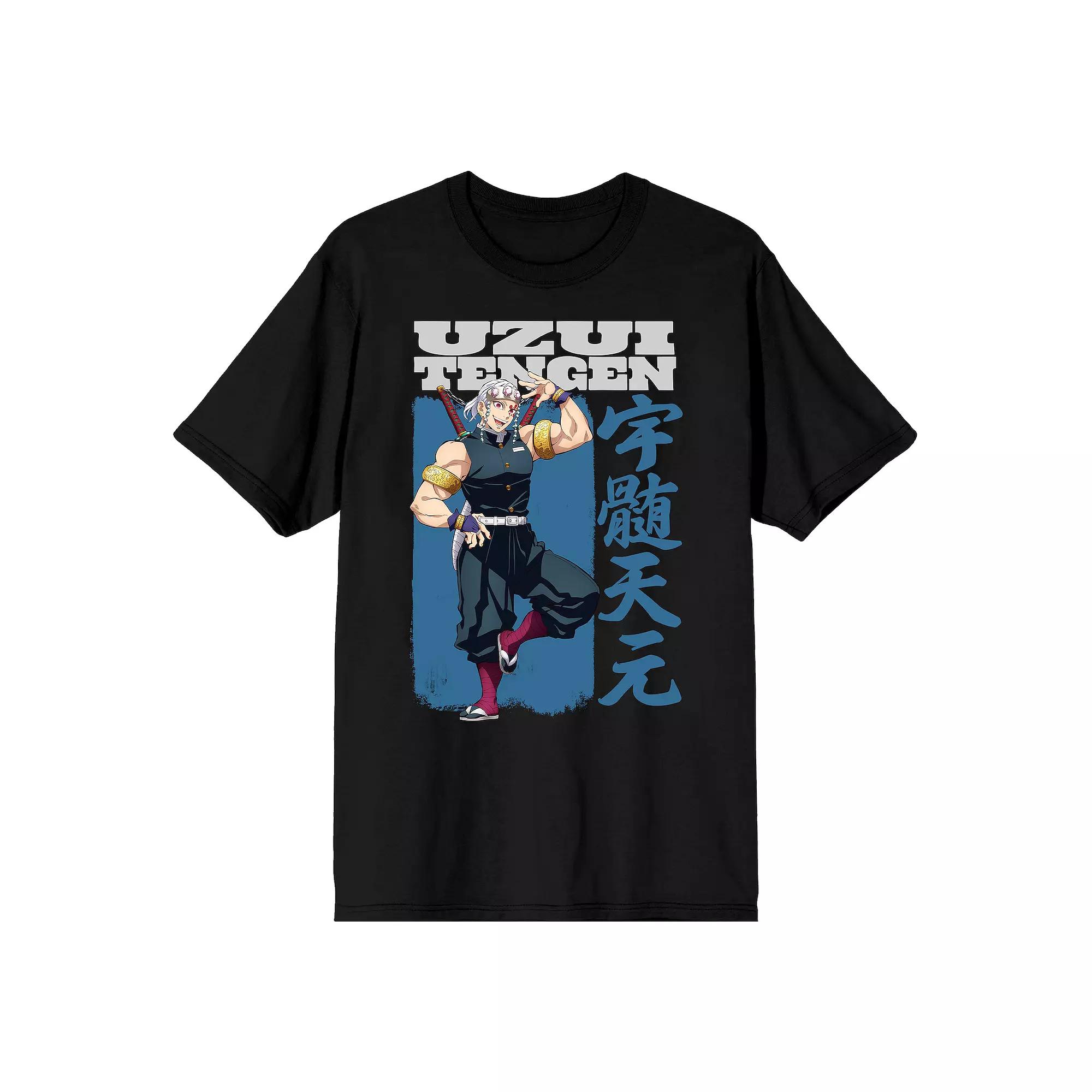 Men's Demon Slayer Uzui Tengen Graphic Tee, Size: Large, Black Product Image