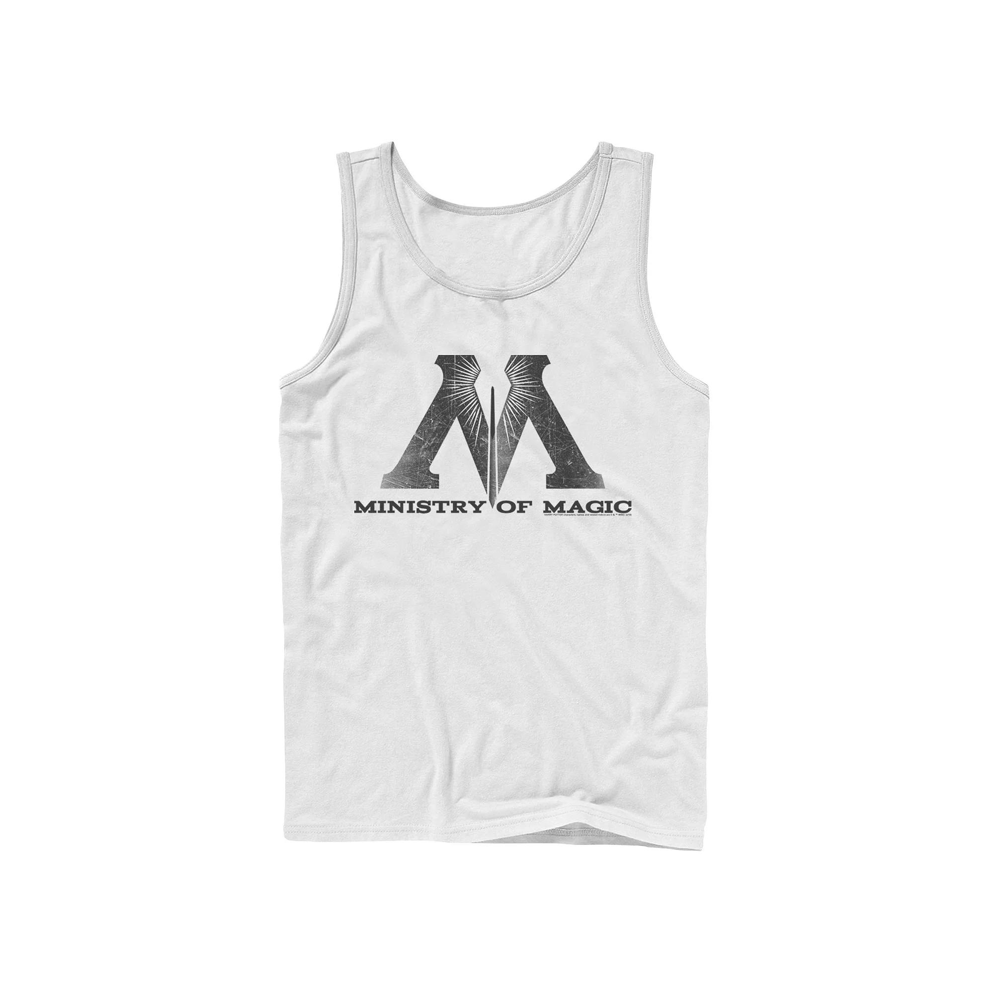 Men's Harry Potter Ministry Of Magic Logo Graphic Tank Top, Size: Large, White Product Image