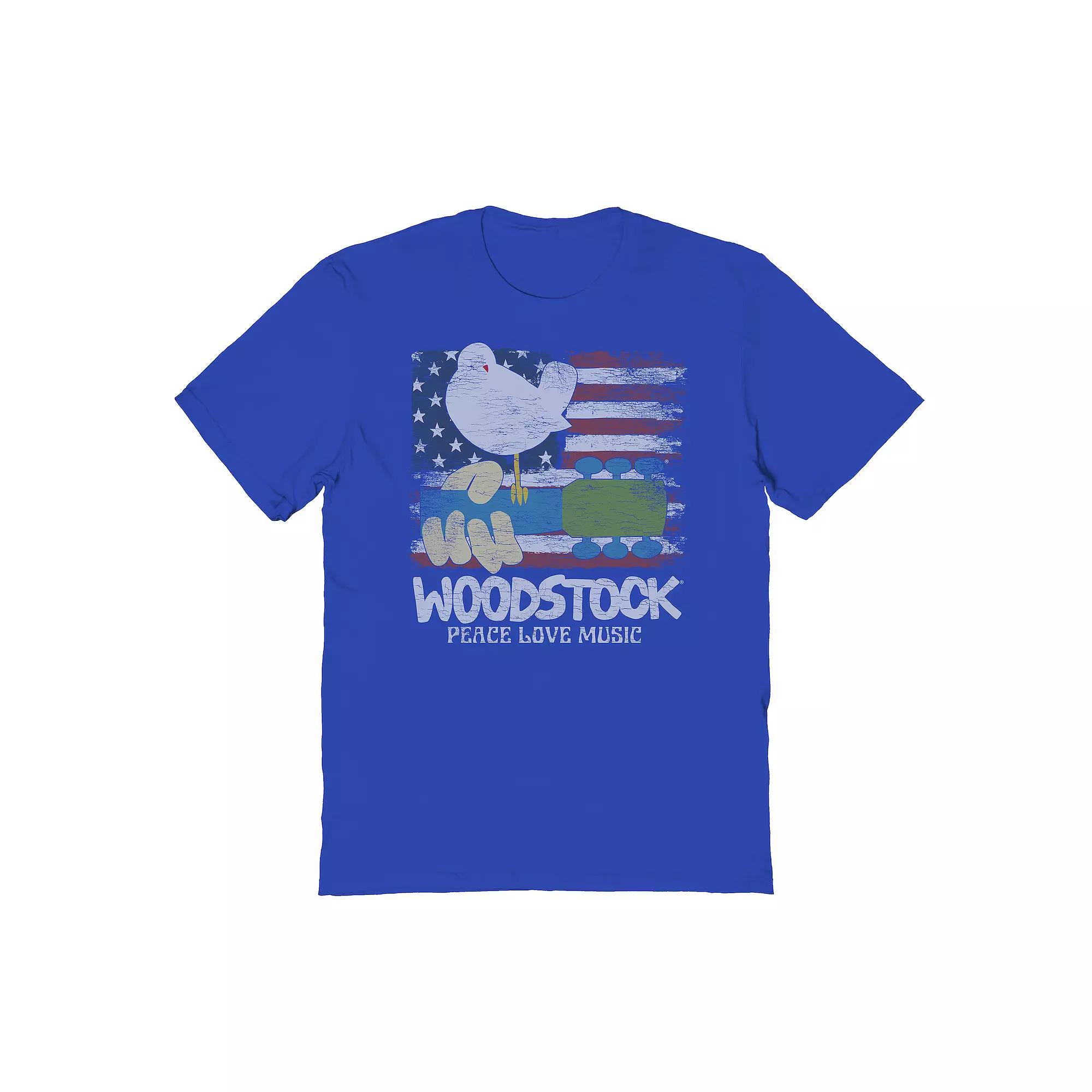 Mens Woodstock Americana Youth Graphic Tee Product Image