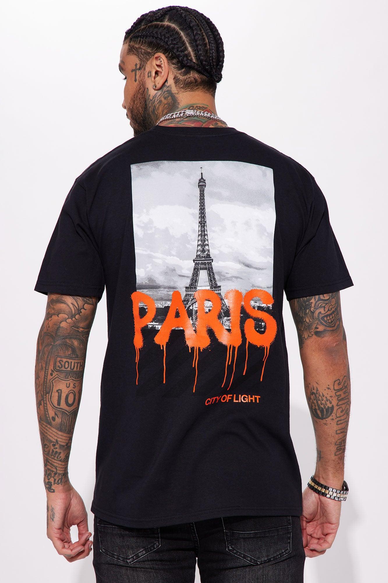 Paris Drip Short Sleeve Tee - Black Product Image