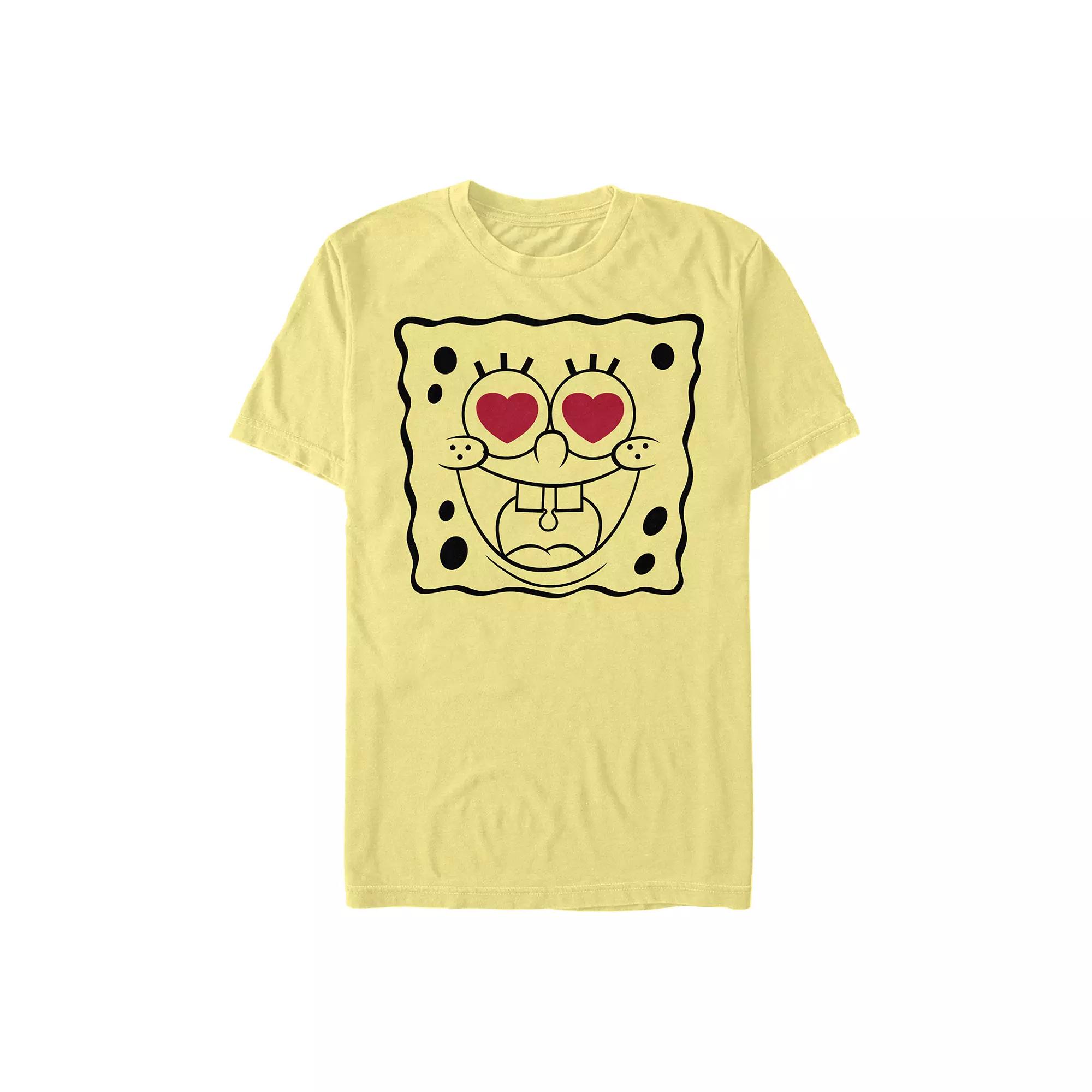 Men's Nickelodeon SpongeBob SquarePants Heart Eyes Line Art Tee,  Product Image