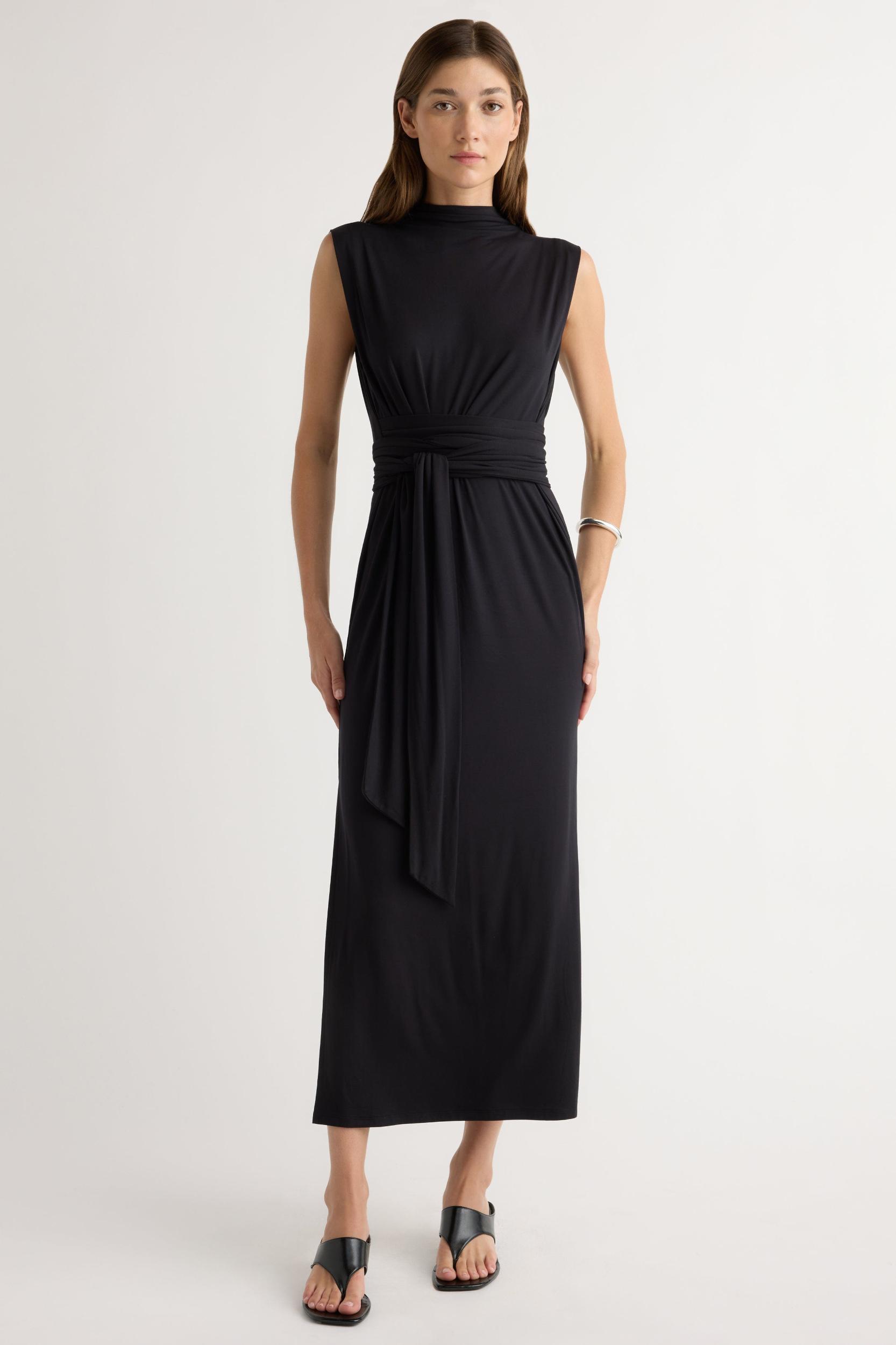 Eden Sleeveless Tie-Front Dress Product Image