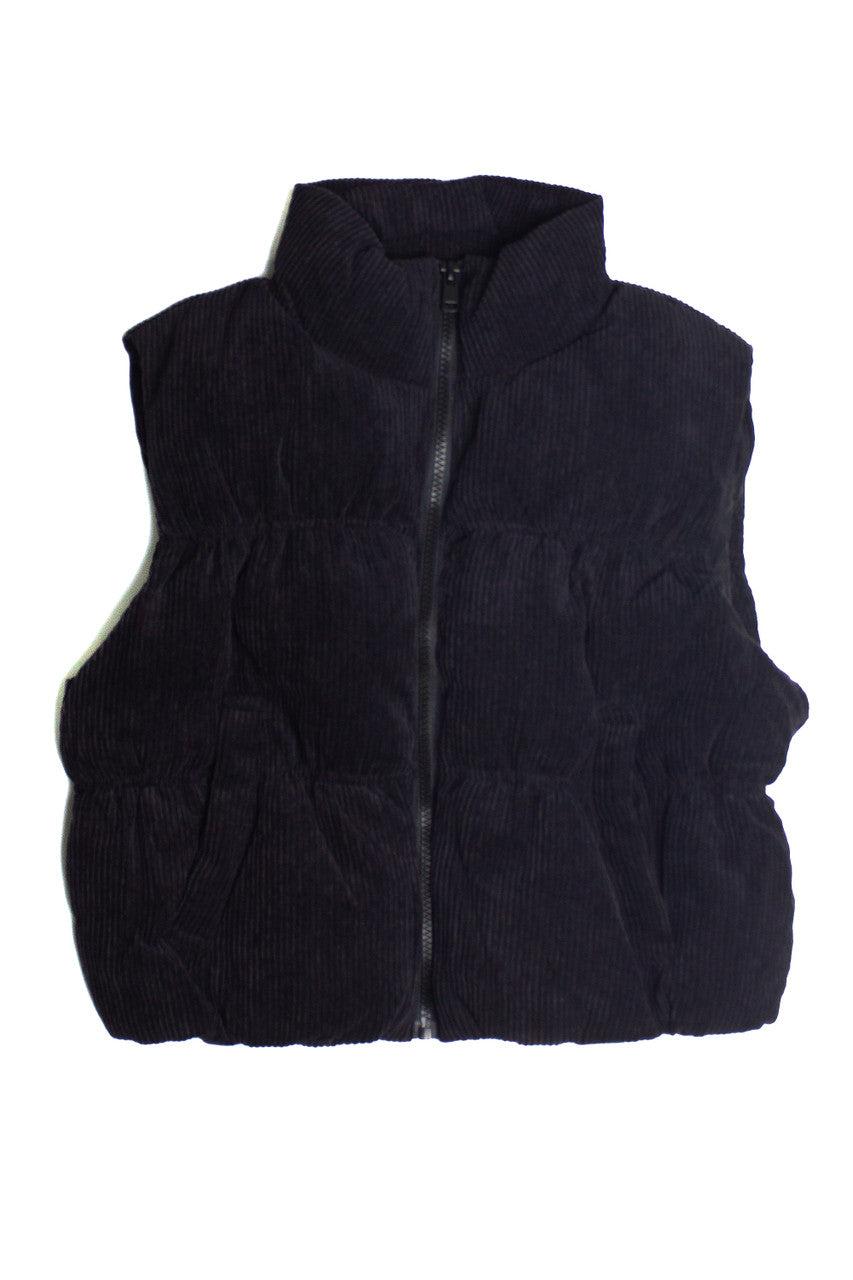 Corduroy Puffer Vest Product Image