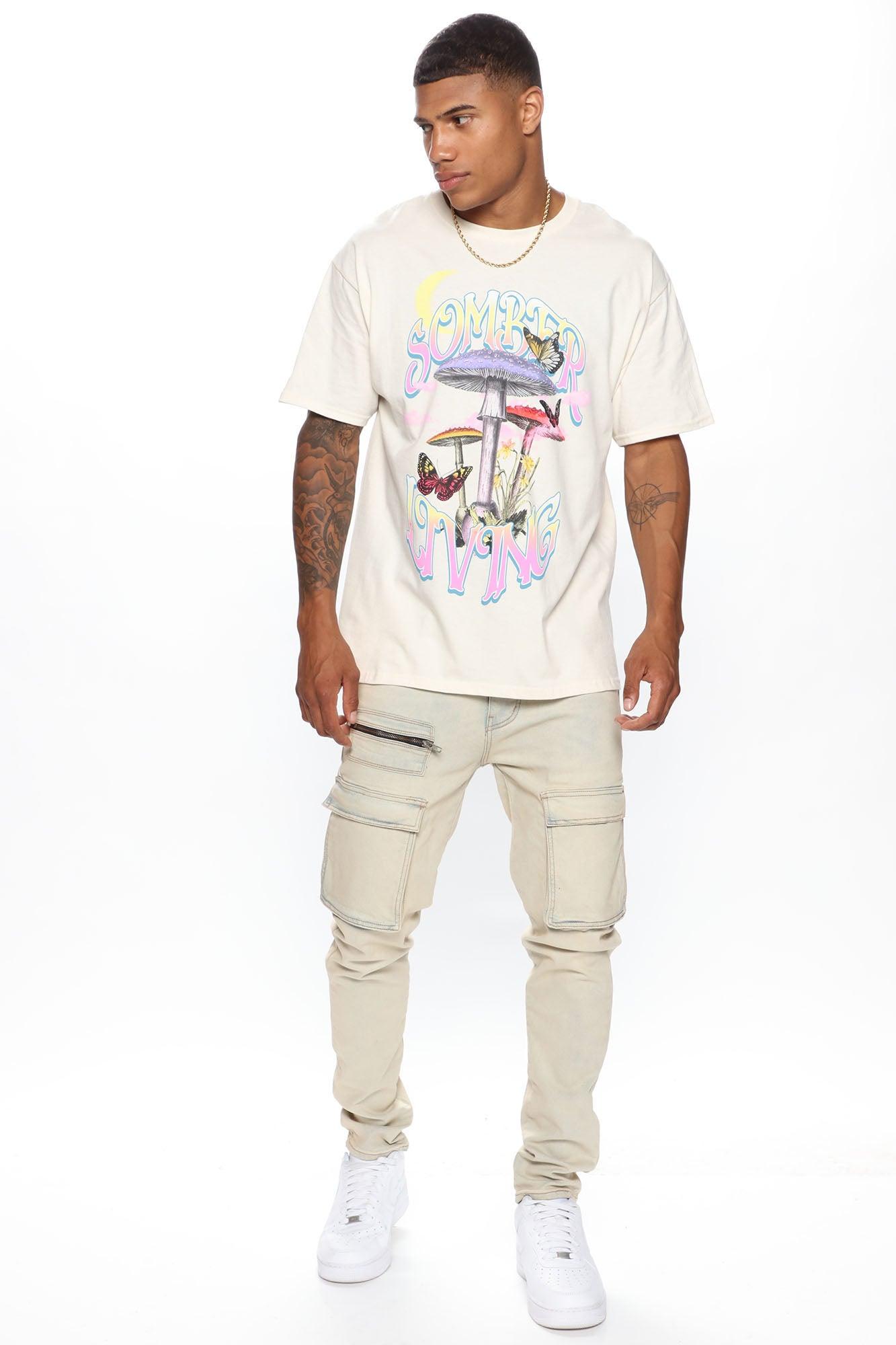 Got To Go Cargo Skinny Jeans - Vintage Blue Wash Product Image