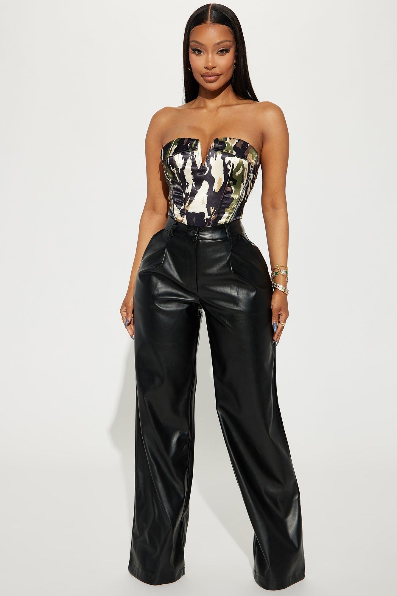 Undercover Baddie Camo Bodysuit - Camouflage Product Image