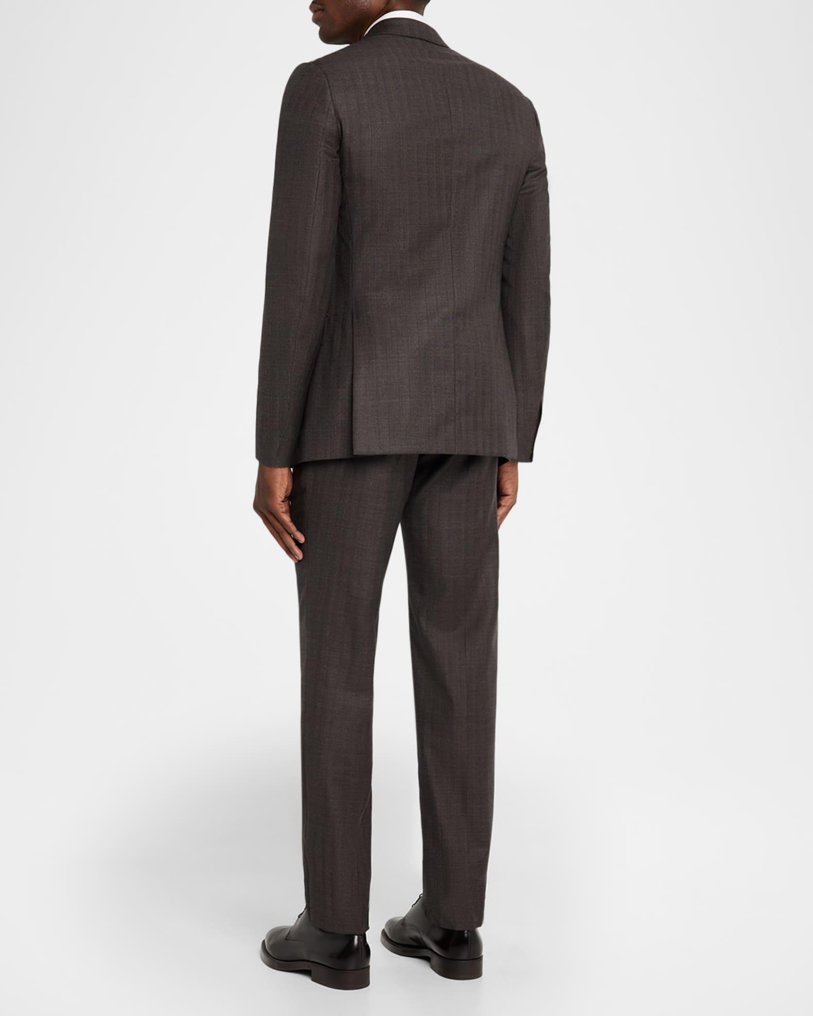 Mens Trevi Wool Peak Lapel Two-Piece Suit Product Image