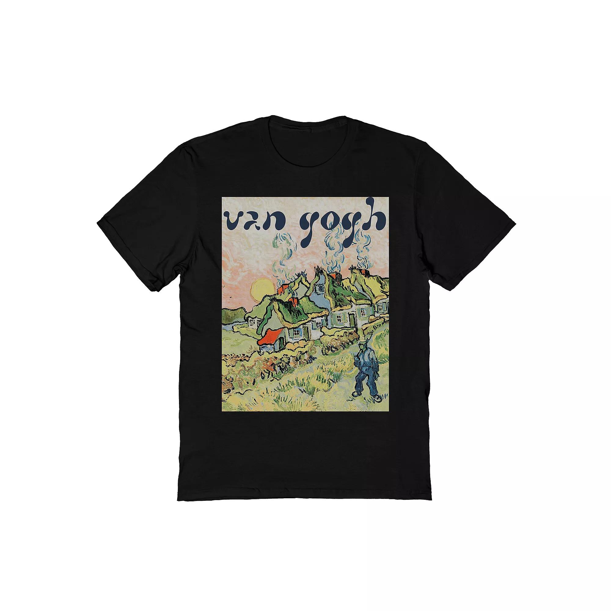Mens Van Gogh guy with houses Tee Product Image