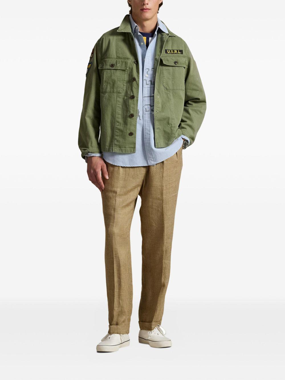 patch-detailing shirt jacket Product Image