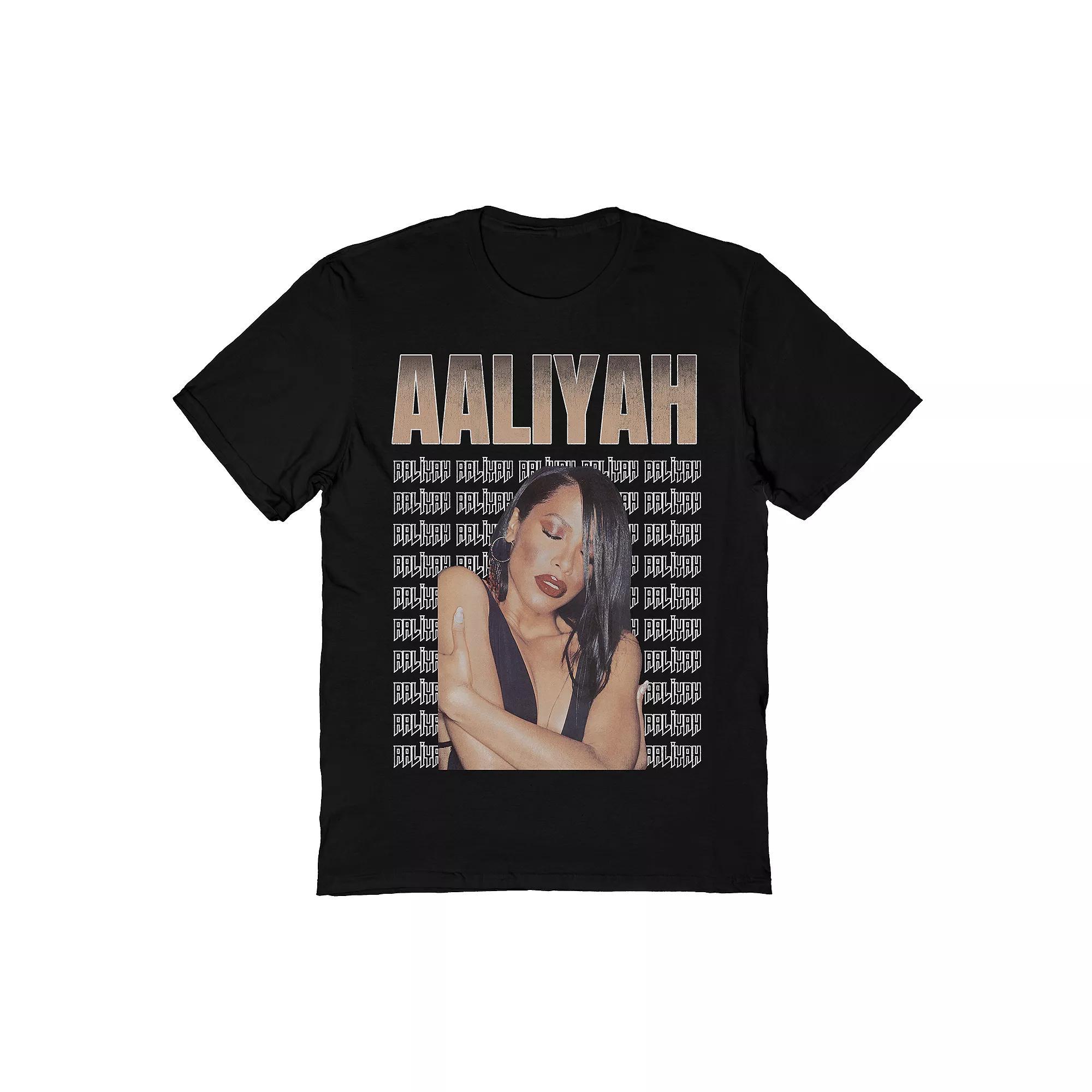 Men's Aaliyah Aaliyah Repeat Tee, Size: XL, Black Product Image