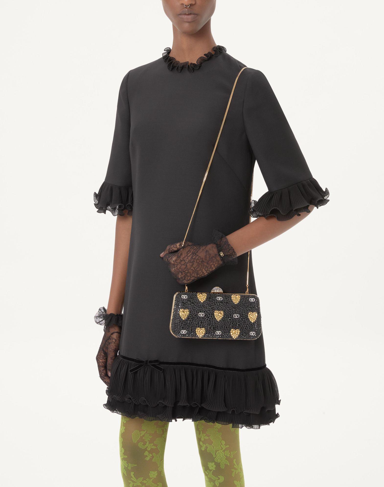 Carry Secrets Minaudiere With Rhinestone Cour De Cœur Motif Product Image