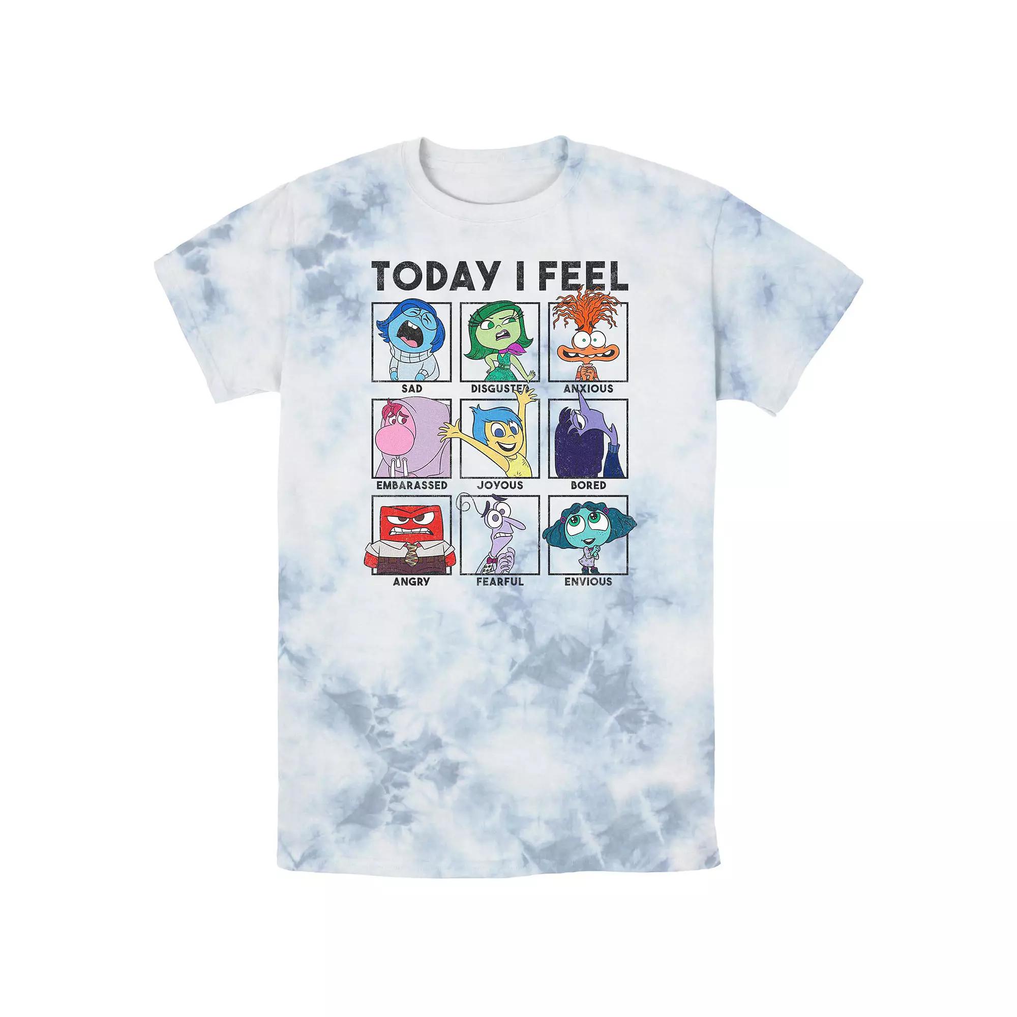 Men's Inside Out 2 Today I Feel Group Shot Emotion Boxes Bombard Wash Graphic Tee,  Product Image